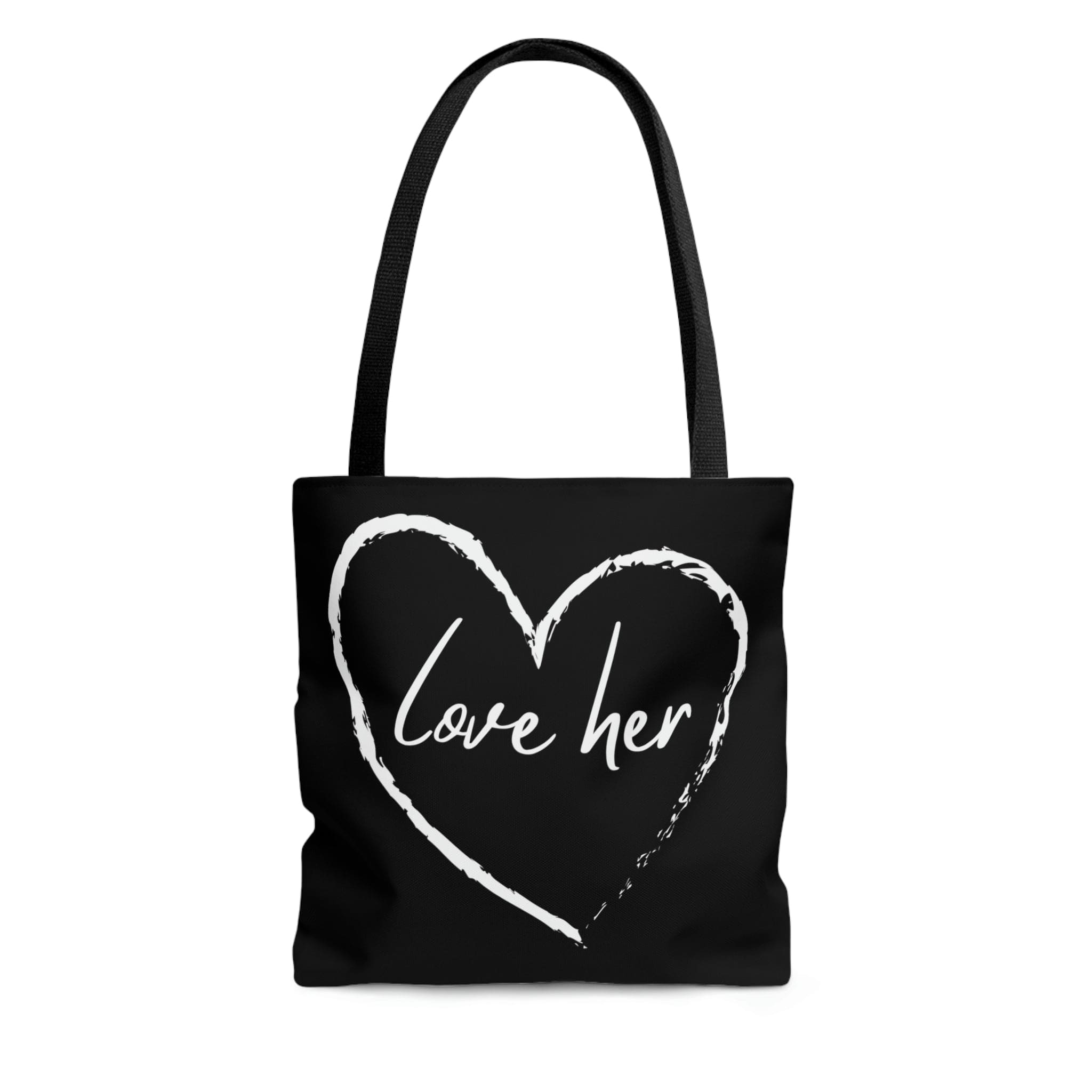 Stylish Canvas Tote Bag with black cotton handles and elegant design, perfect for any occasion.