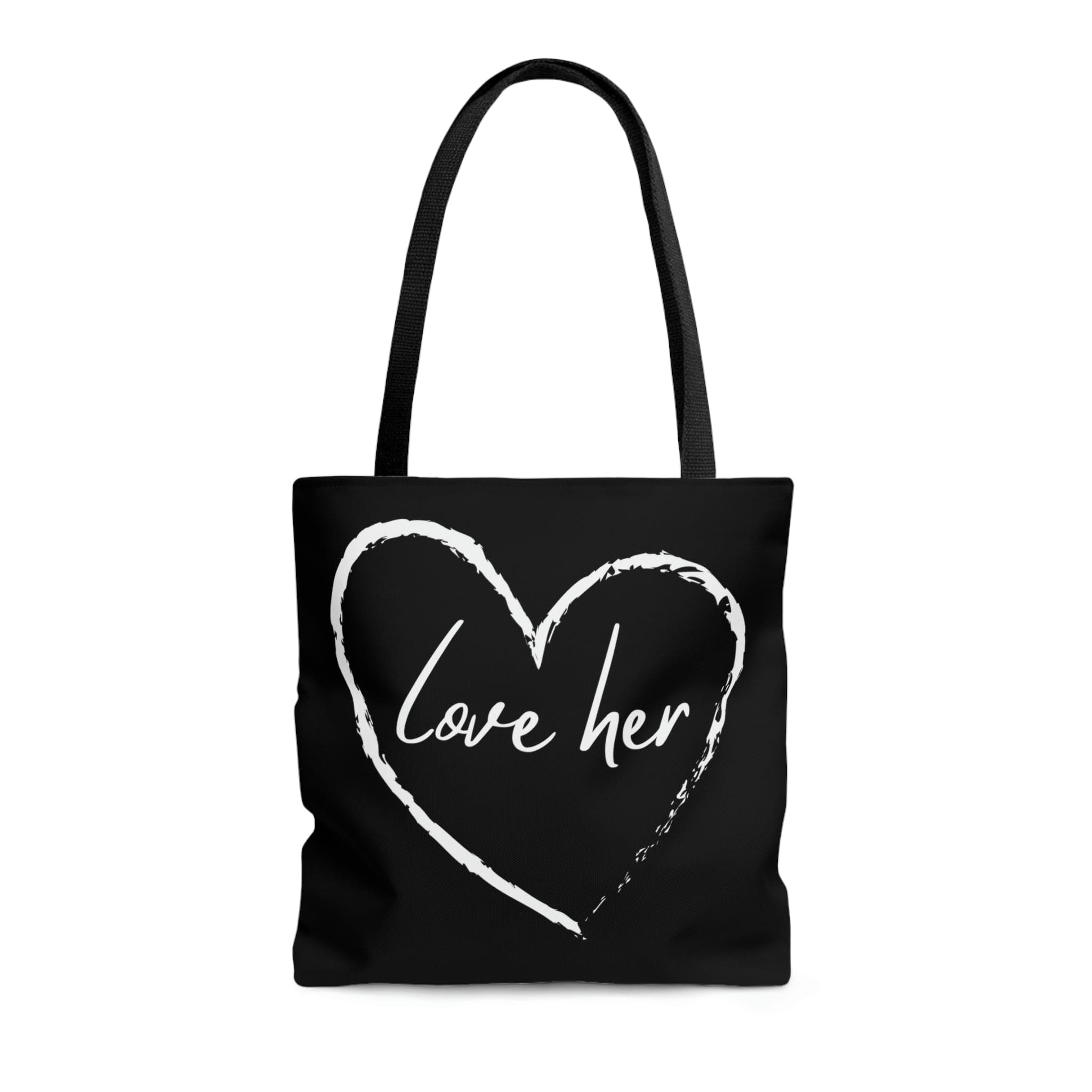 Stylish Canvas Tote Bag with black cotton handles and elegant design, perfect for any occasion.