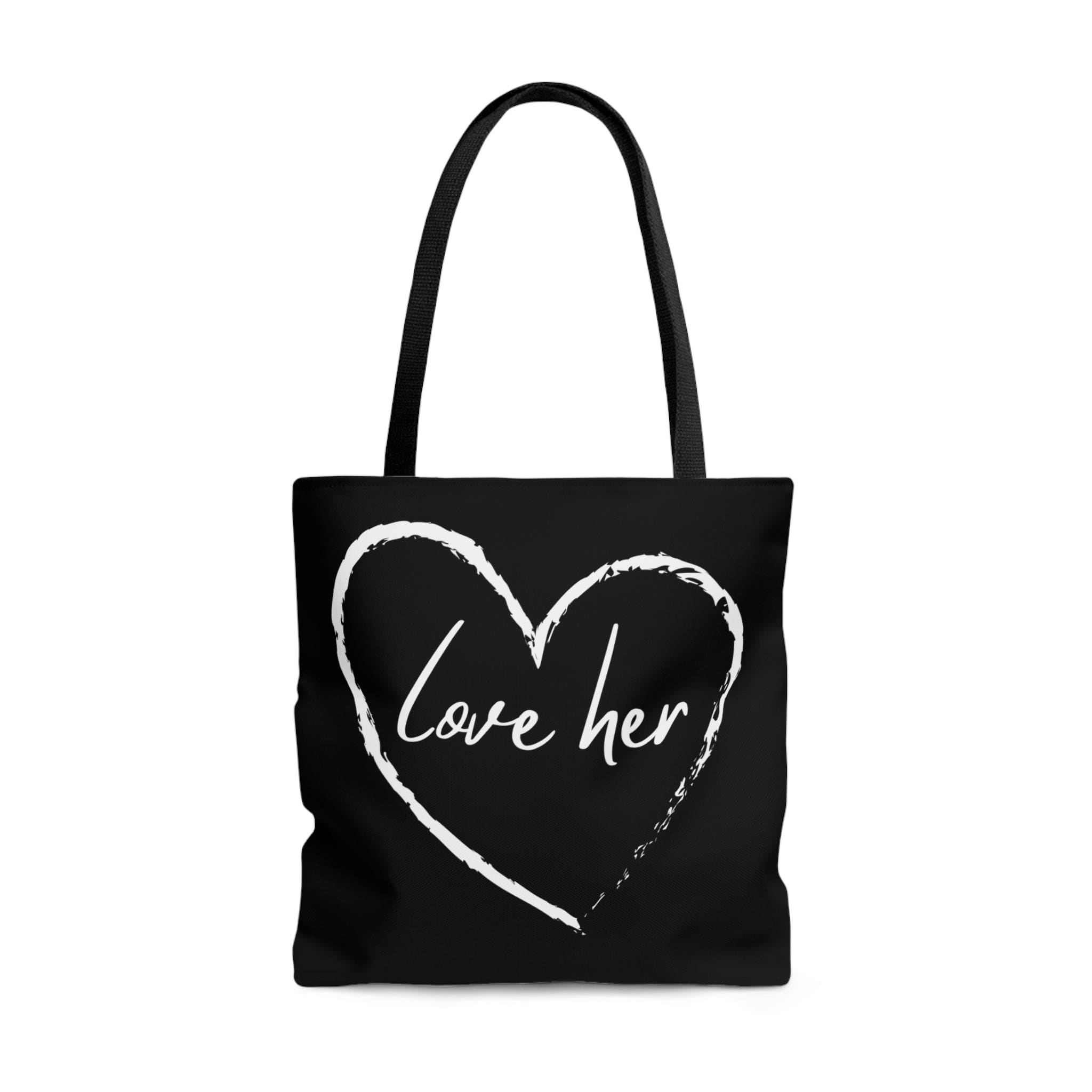 Stylish Canvas Tote Bag with black cotton handles and elegant design, perfect for any occasion.