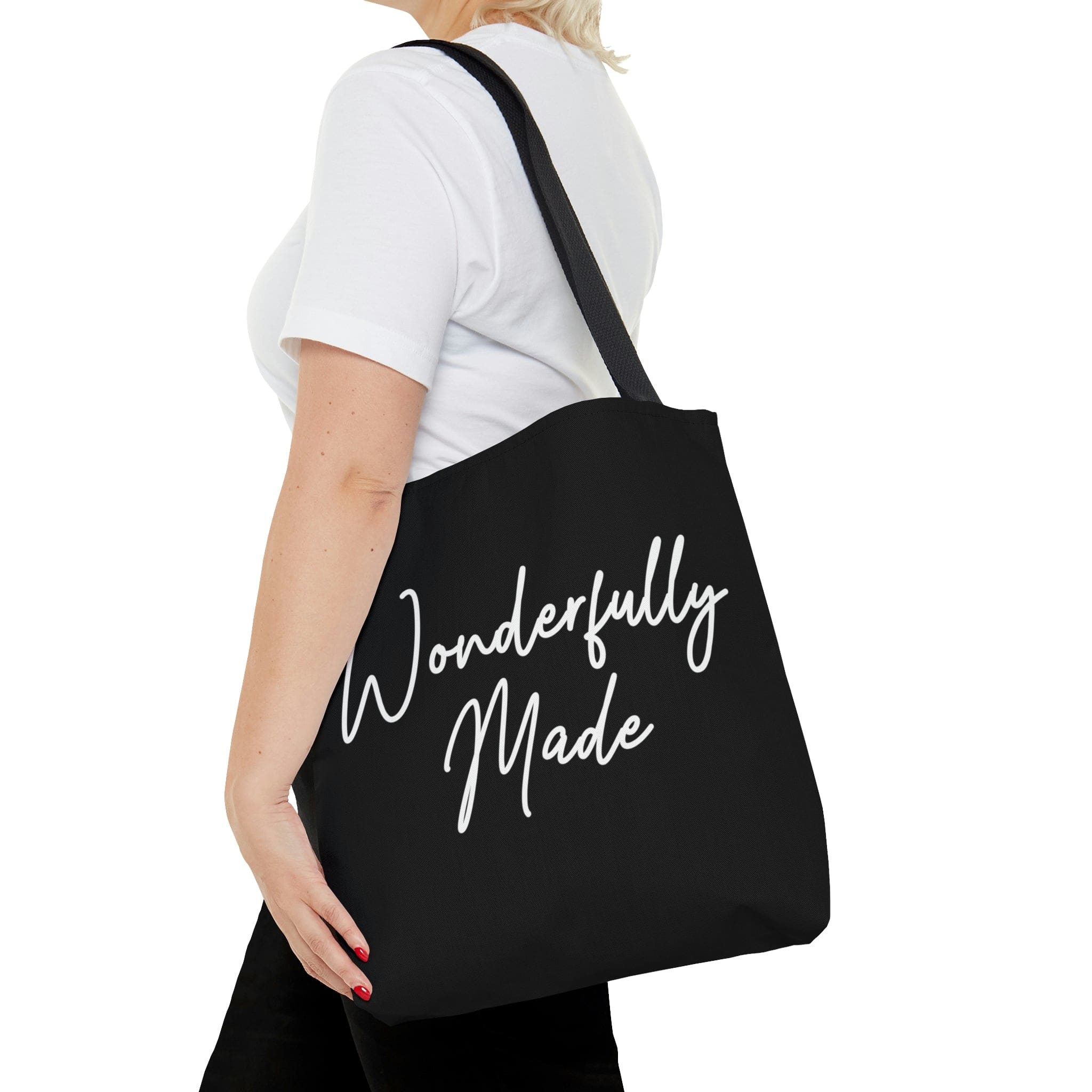 Stylish Canvas Tote Bag with black cotton handles and lining, perfect for any occasion.