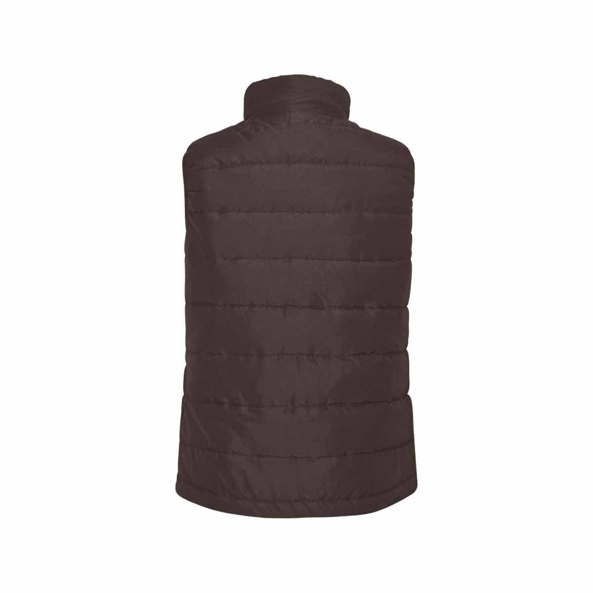 Carafe Brown Men's Padded Vest featuring a quilted design, zipper closure, and lightweight material, perfect for layering in cool weather.