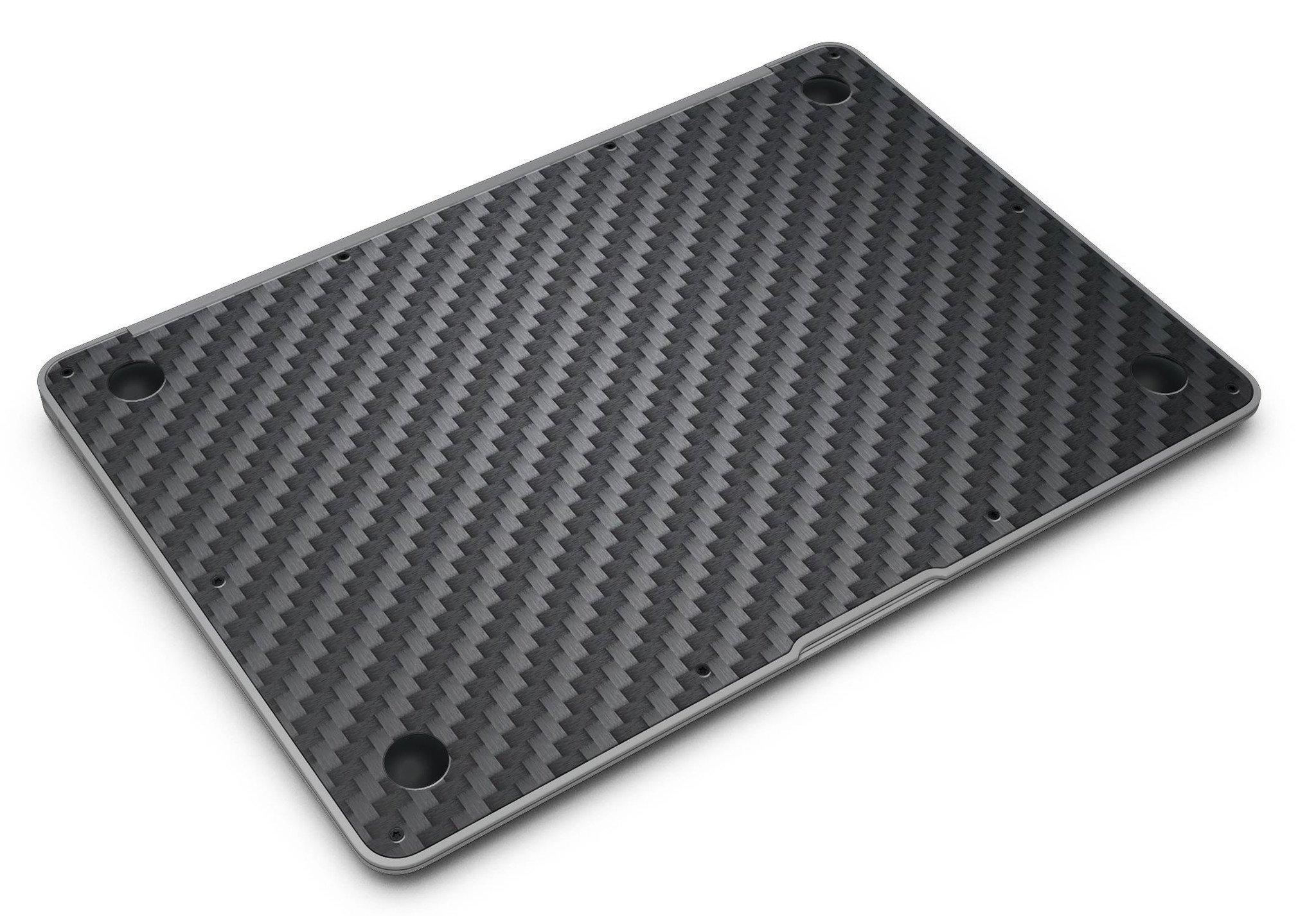 Carbon Fiber Texture Skin Kit for MacBook Air, showcasing a sleek design and premium vinyl material.