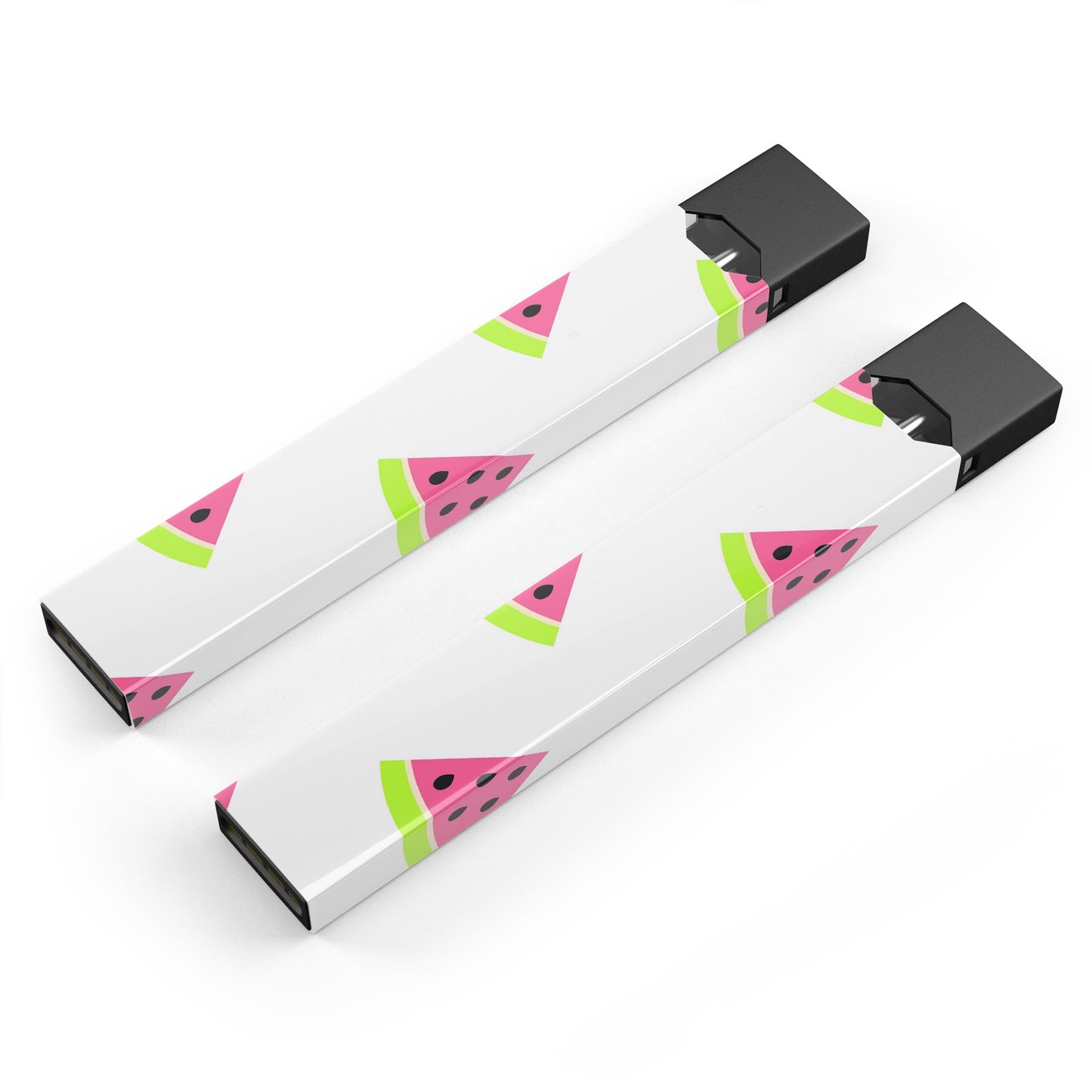 Cartoon Watermelon Pattern skin-wrap for JUUL vaping device, showcasing vibrant colors and a fun design.