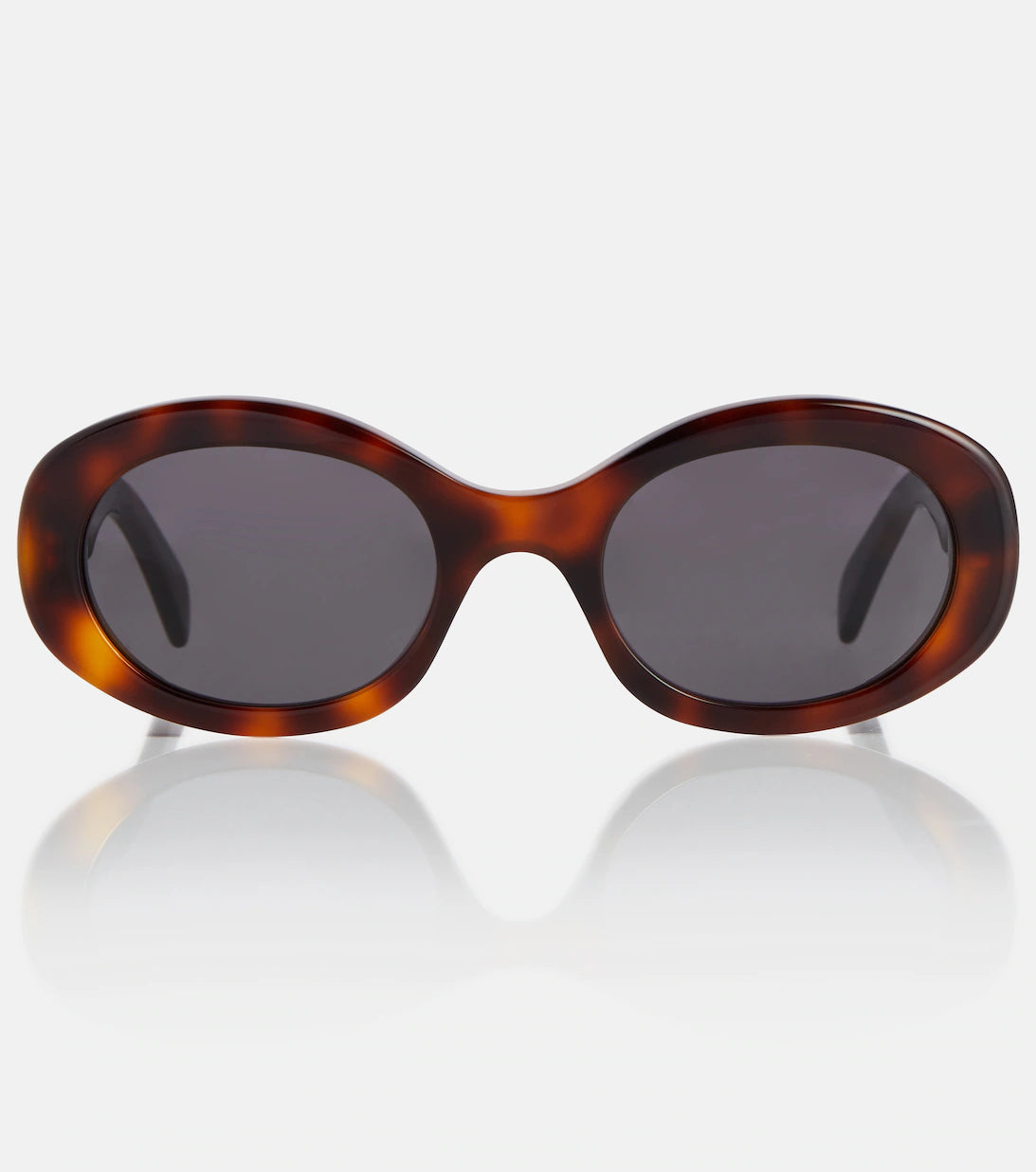 Celine CL40194U Sunglasses featuring a full rim round frame made of acetate, showcasing a stylish and elegant design.