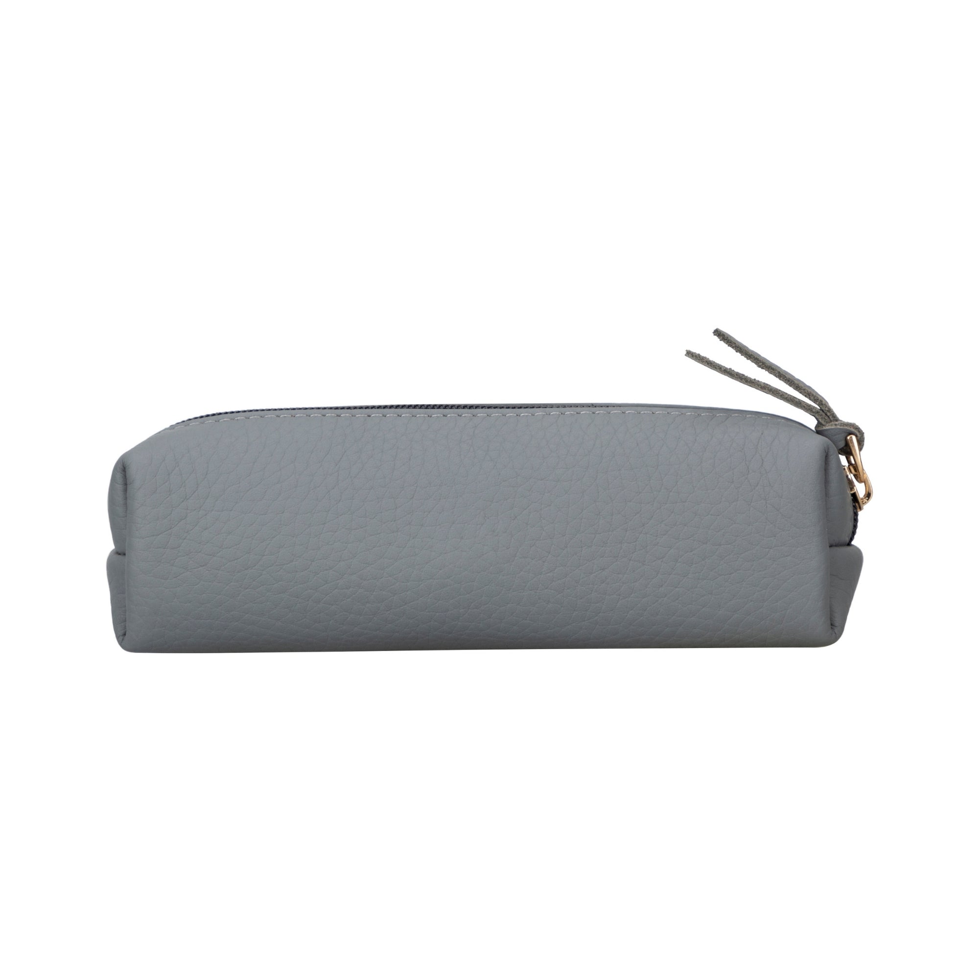 Centennial Multipurpose Leather Pencil Case and Makeup Bag in full-grain leather, showcasing its elegant design and durable zipper.