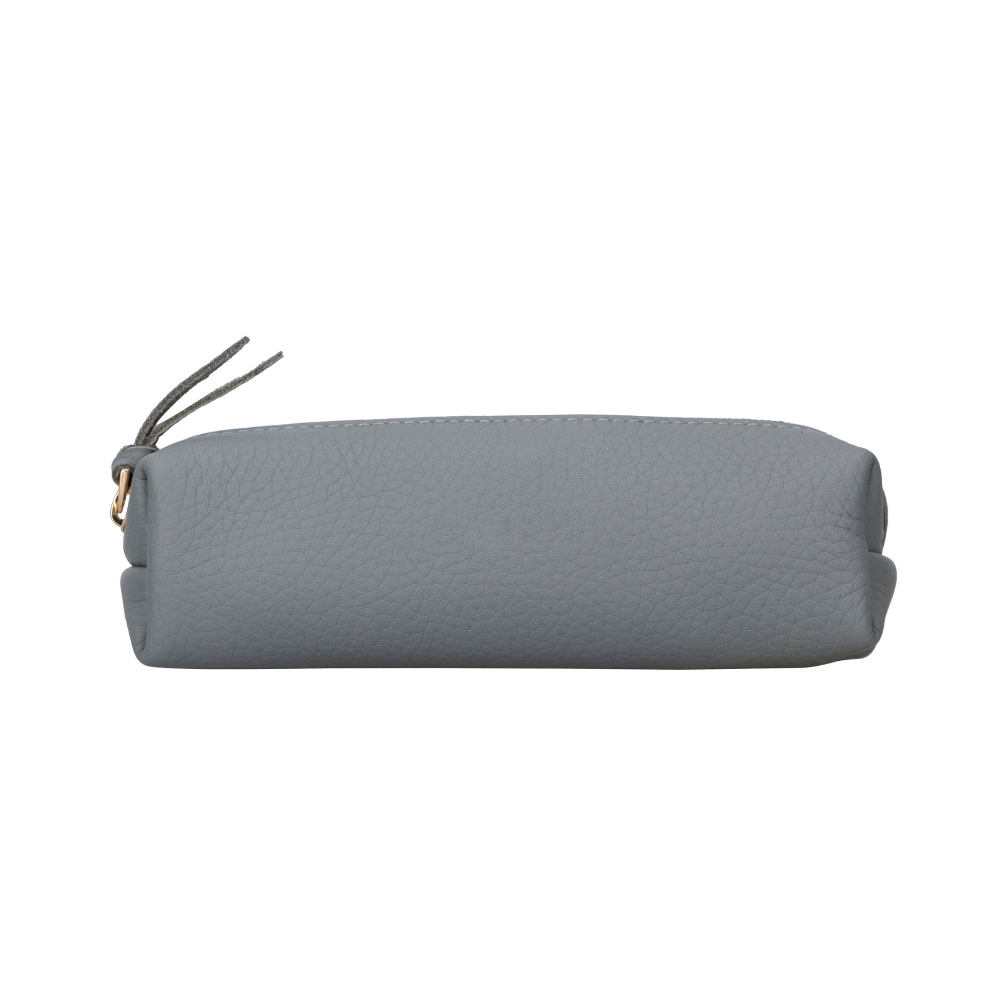 Centennial Multipurpose Leather Pencil Case and Makeup Bag in full-grain leather, showcasing its elegant design and durable zipper.