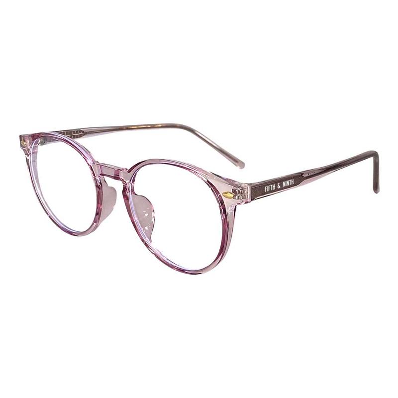 Chandler Blue Light Glasses with a stylish design and transparent travel case, perfect for eye protection.