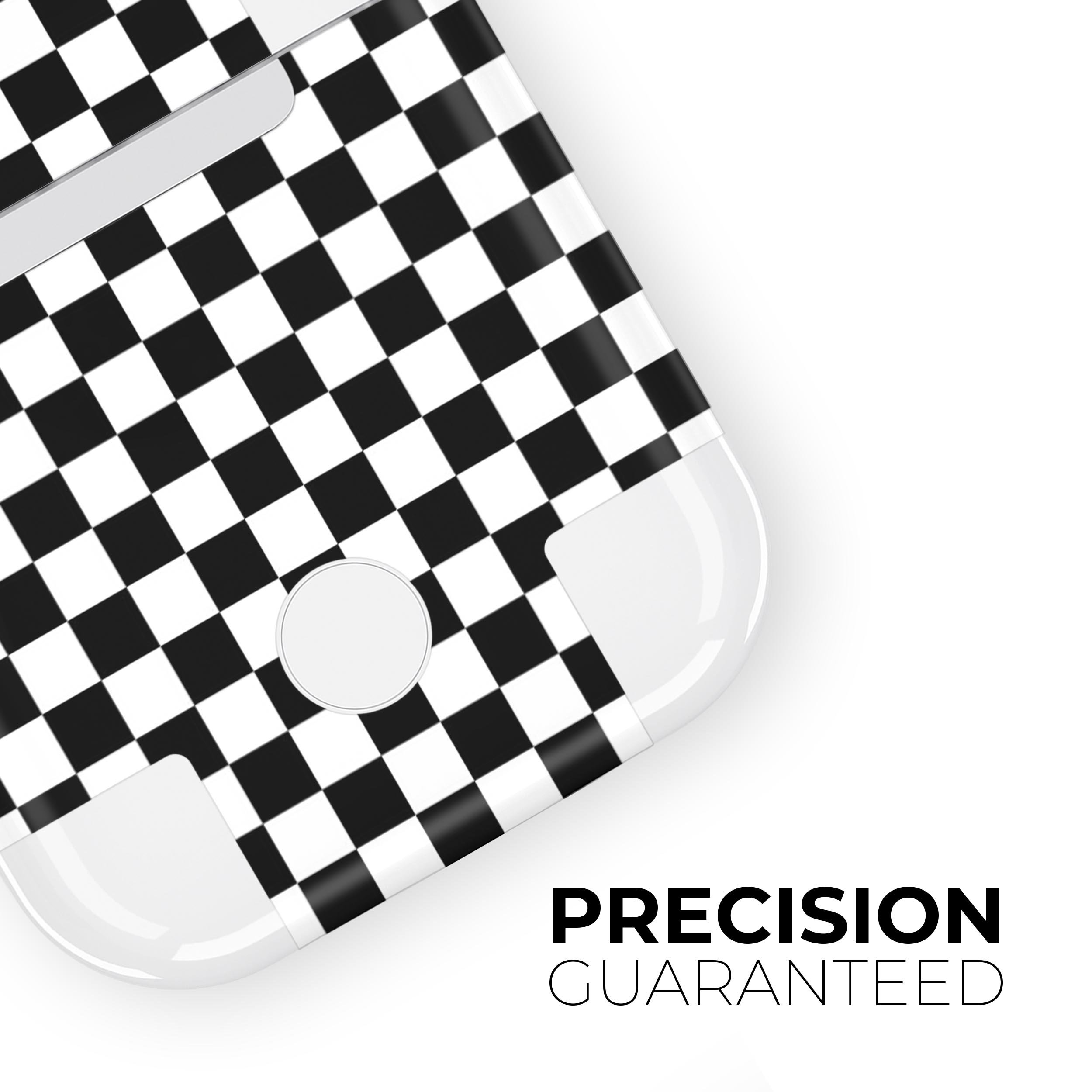 Checkerboard skin decal wrap kit for Apple AirPods, showcasing a stylish design and high-quality finish.