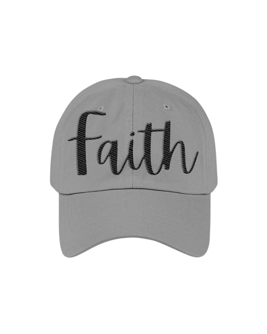 Chino Hat featuring Faith embroidered graphic design, made from brushed cotton twill with a low-profile fit.