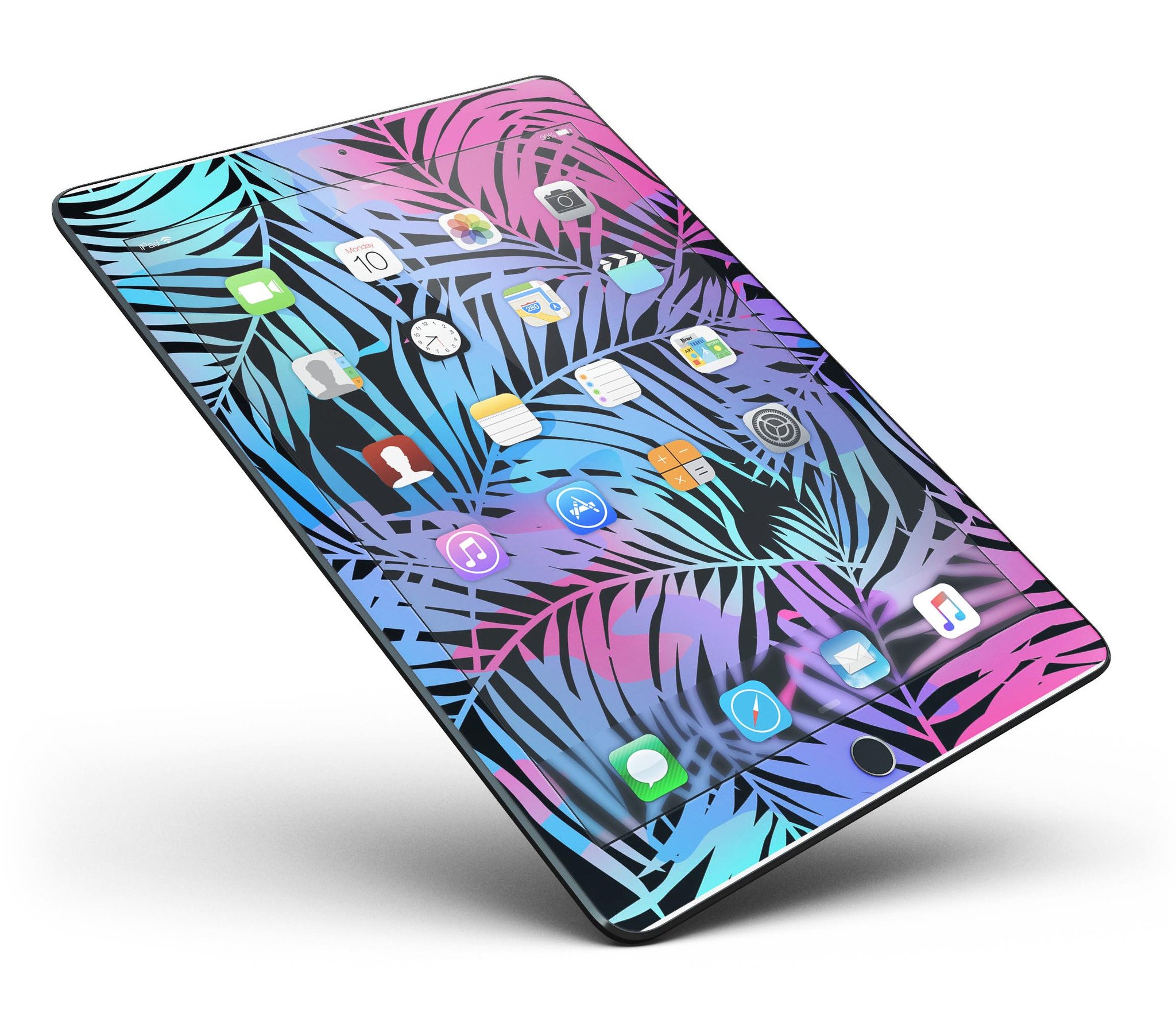 Chromatic Safari Full Body Skin for iPad Pro, showcasing vibrant colors and a sleek design, fits both 9.7" and 12.9" models.