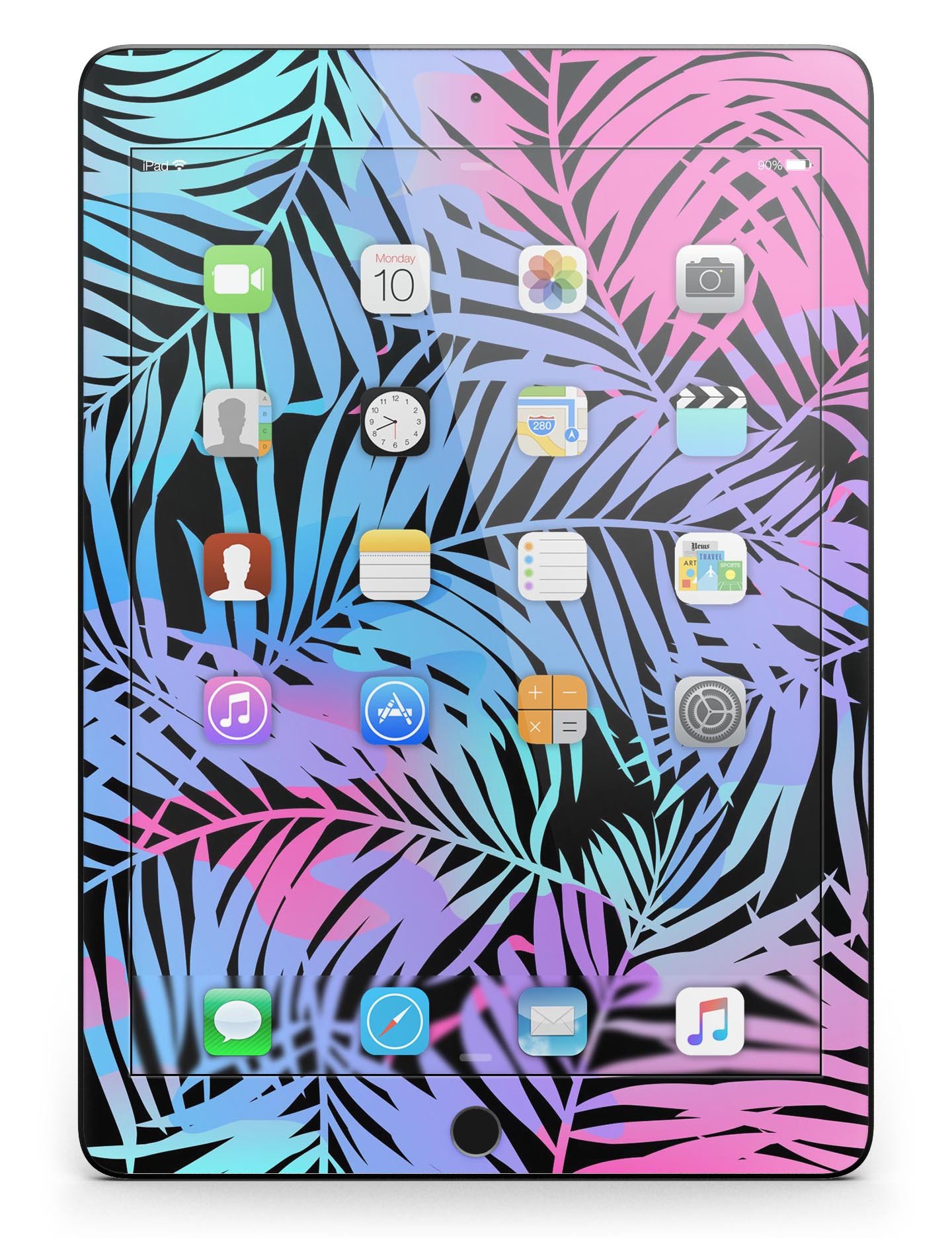 Chromatic Safari Full Body Skin for iPad Pro, showcasing vibrant colors and a sleek design, fits both 9.7" and 12.9" models.