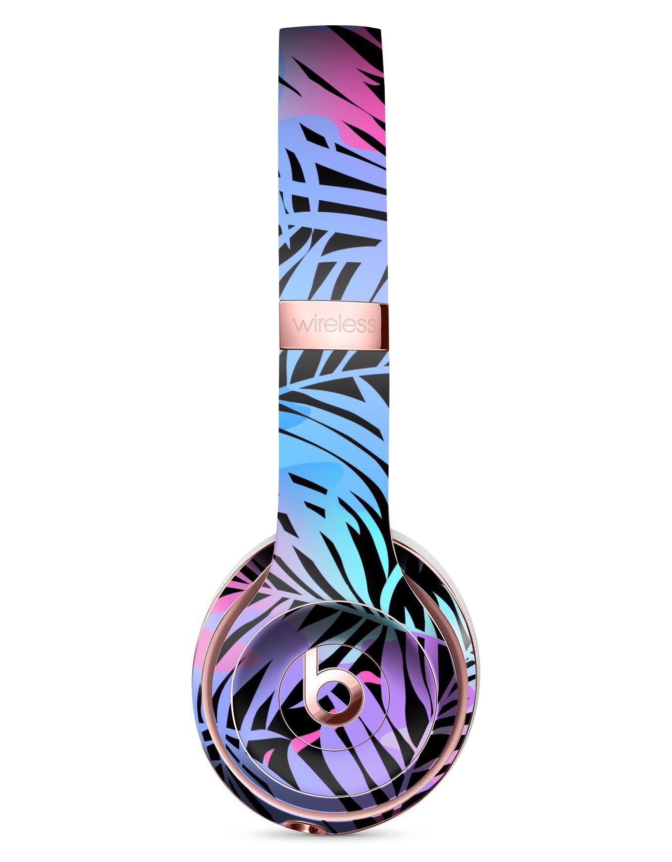 Chromatic Safari Full-Body Skin Kit for Beats by Dre Solo 3, showcasing vibrant colors and patterns on a sleek headphone design.