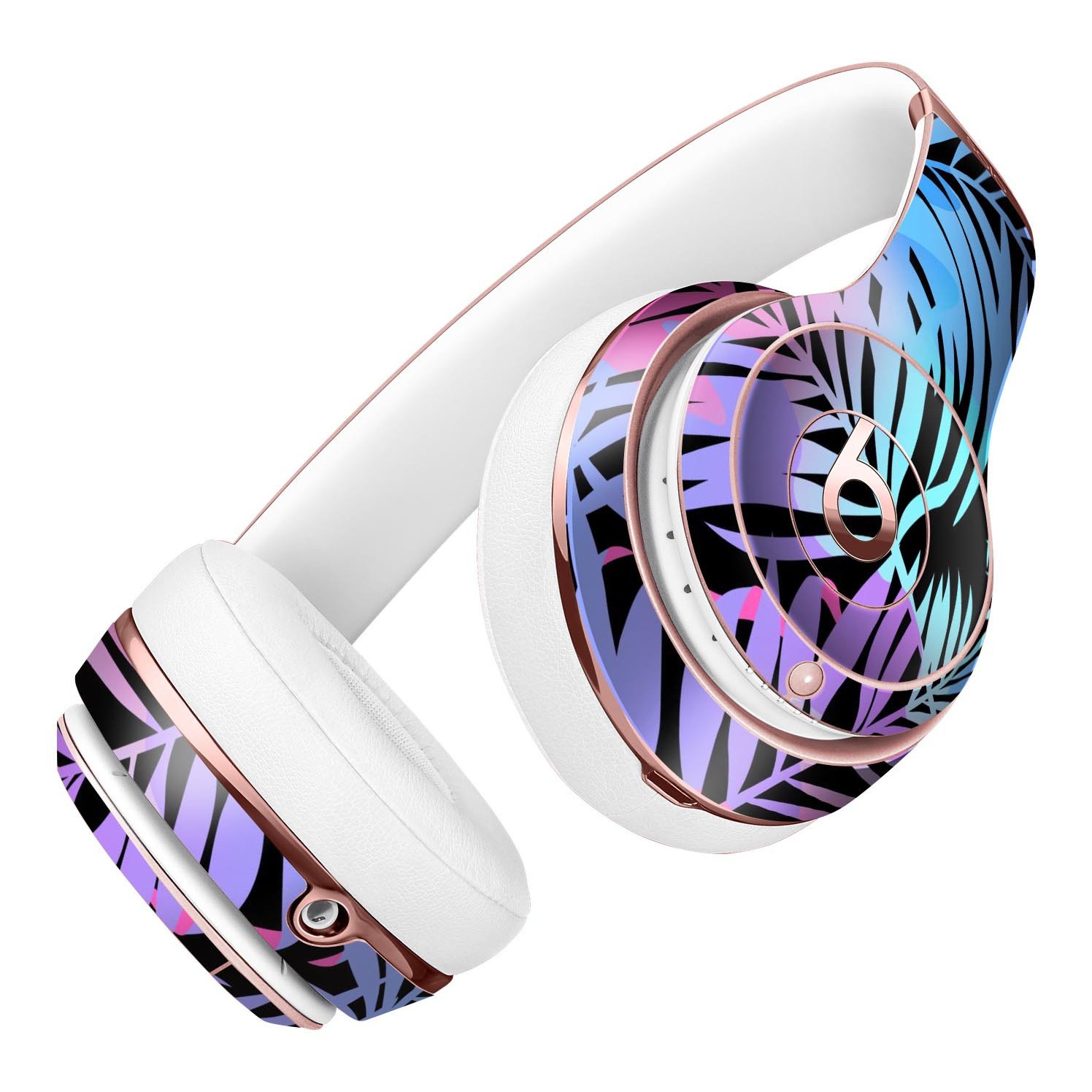 Chromatic Safari Full-Body Skin Kit for Beats by Dre Solo 3, showcasing vibrant colors and patterns on a sleek headphone design.