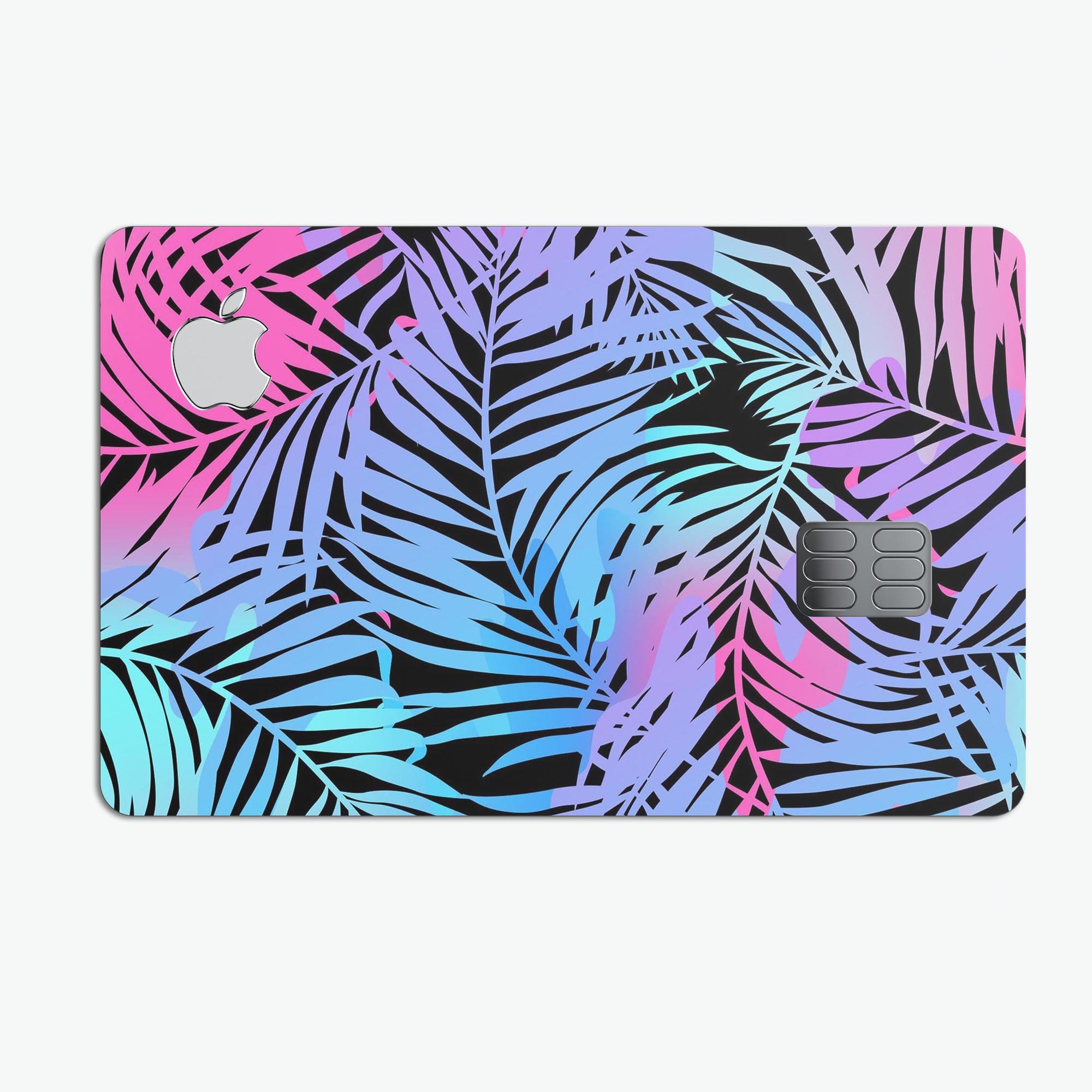 Chromatic Safari Premium Protective Decal Skin-Kit for Apple Card, showcasing its vibrant design and protective features.