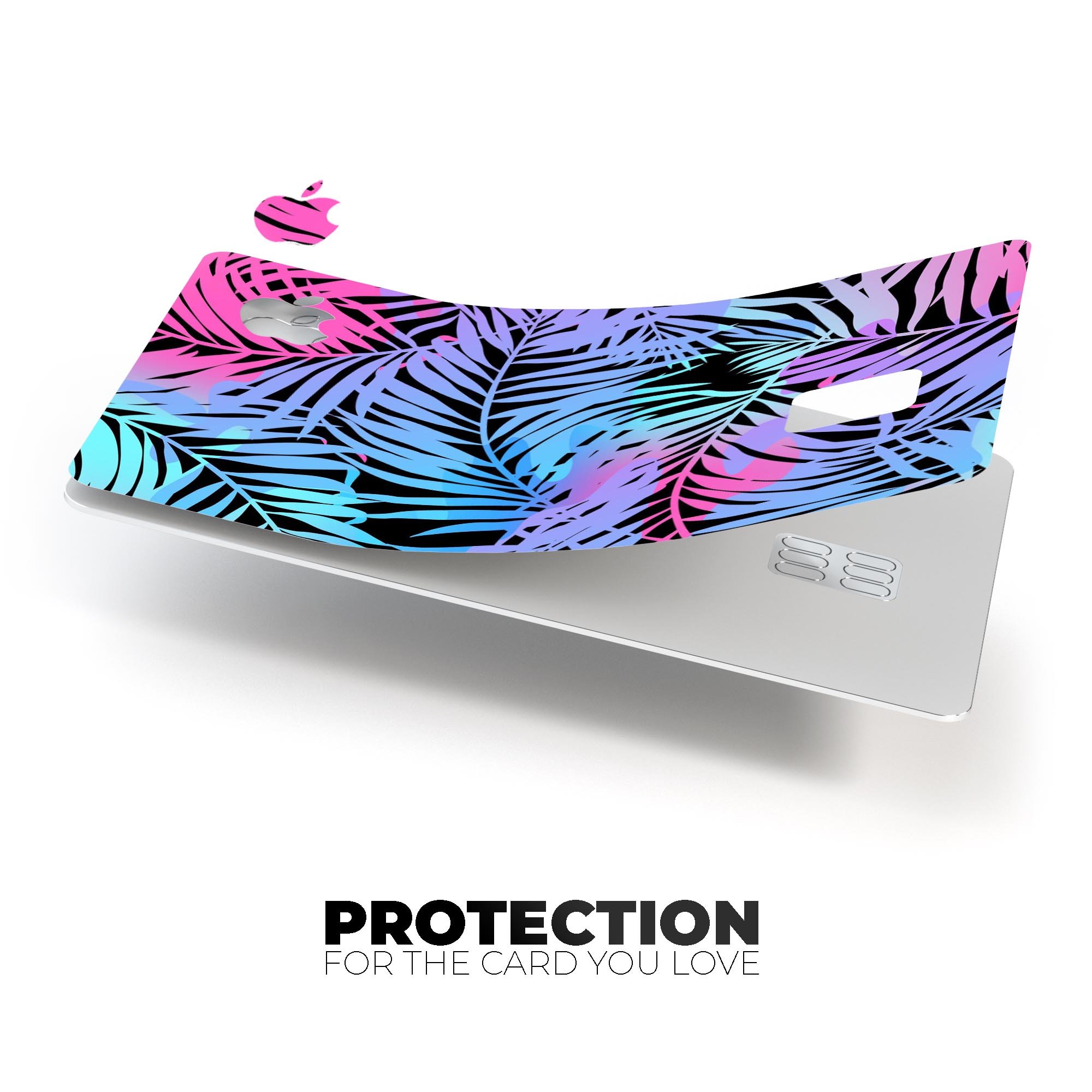 Chromatic Safari Premium Protective Decal Skin-Kit for Apple Card, showcasing its vibrant design and protective features.