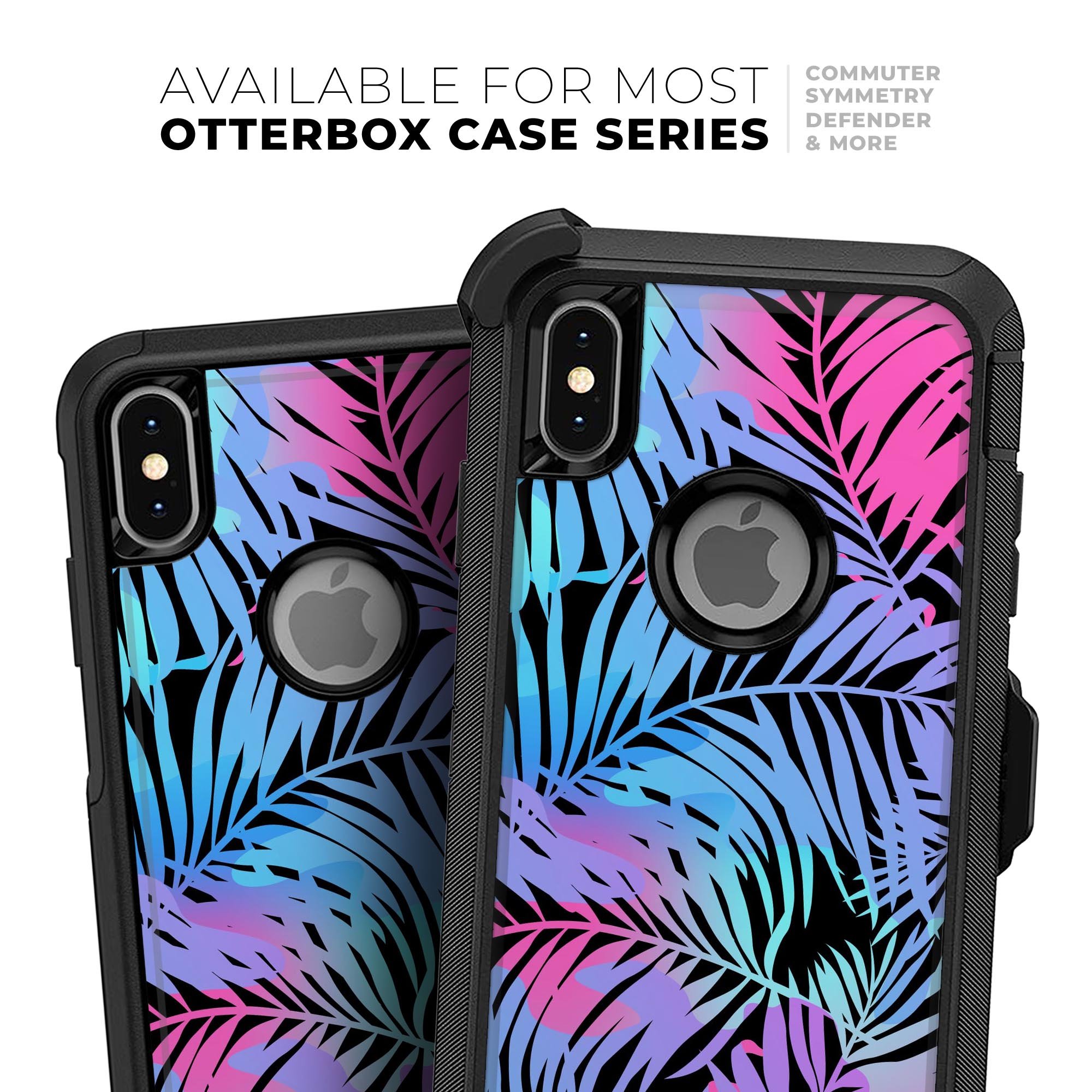 Chromatic Safari Skin Kit for iPhone OtterBox Cases featuring vibrant designs and premium 3M materials.