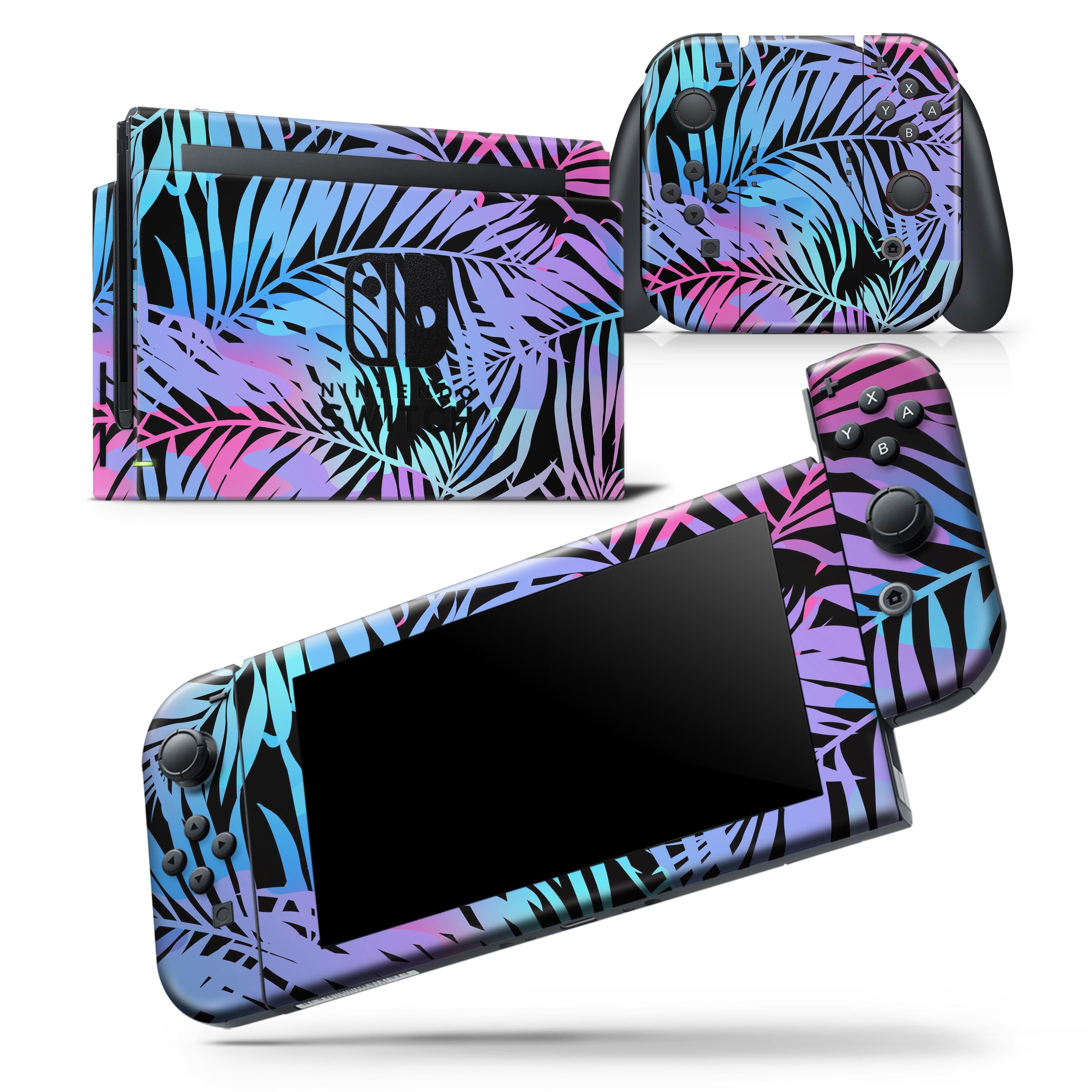 Chromatic Safari skin wrap decal for Nintendo Switch Lite, featuring vibrant colors and a snug fit design.