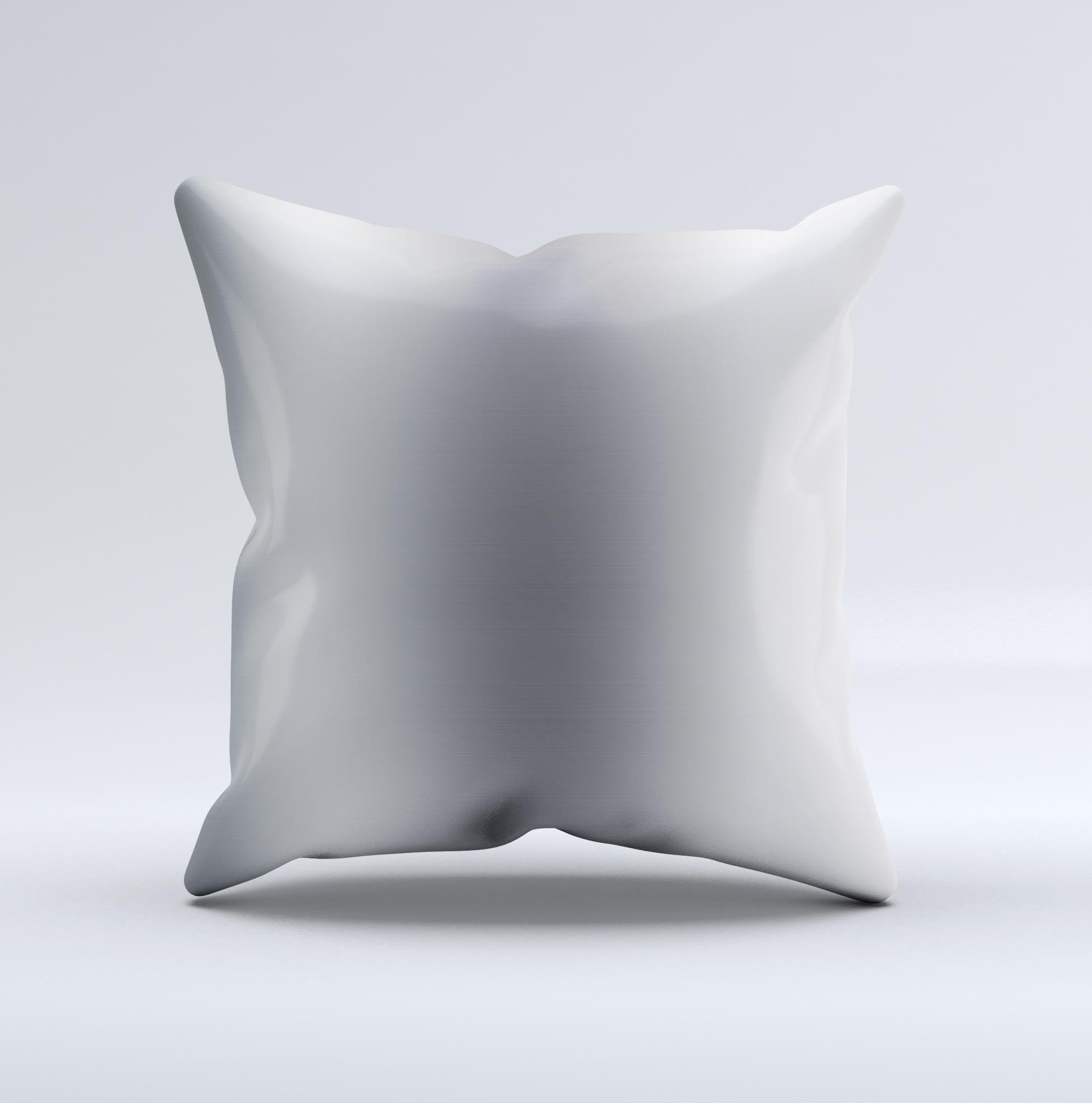 Chrome Reflective Ink-Fuzed Decorative Throw Pillow showcasing unique hand-produced graphic and high-quality fabric.