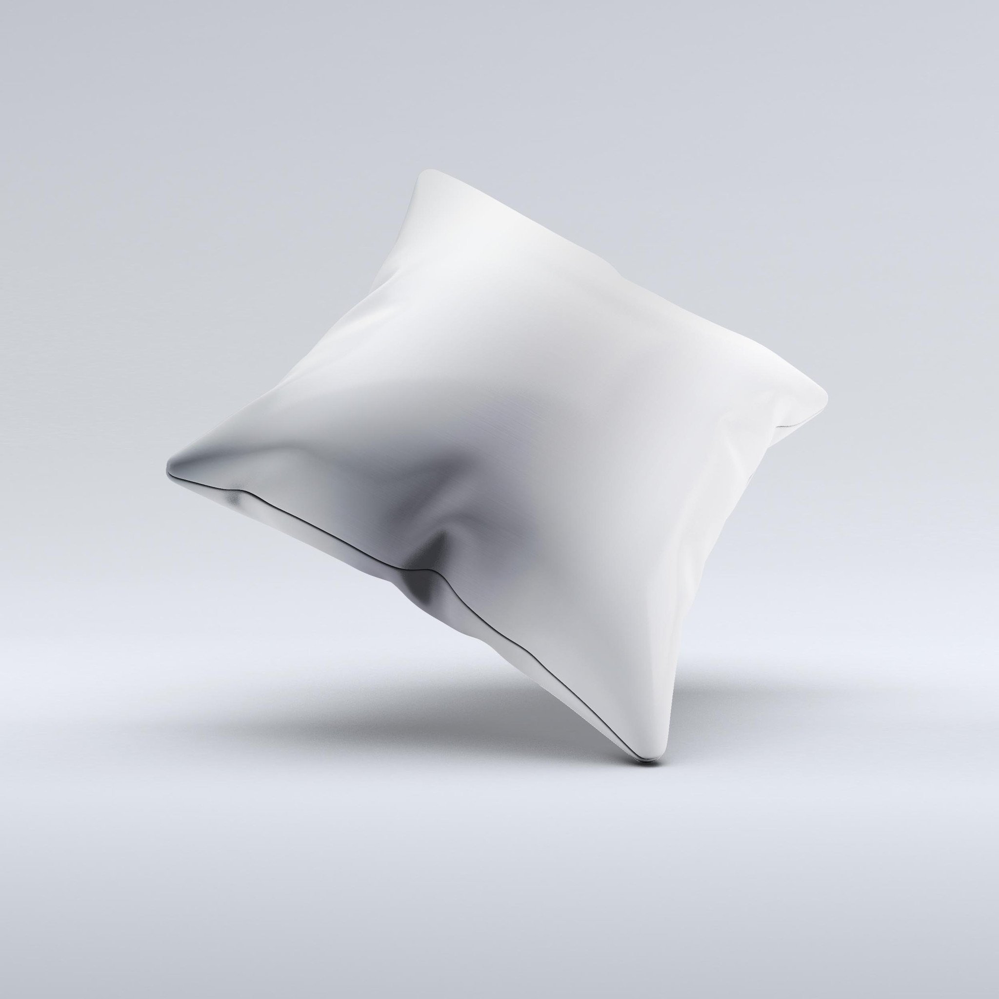 Chrome Reflective Ink-Fuzed Decorative Throw Pillow showcasing unique hand-produced graphic and high-quality fabric.