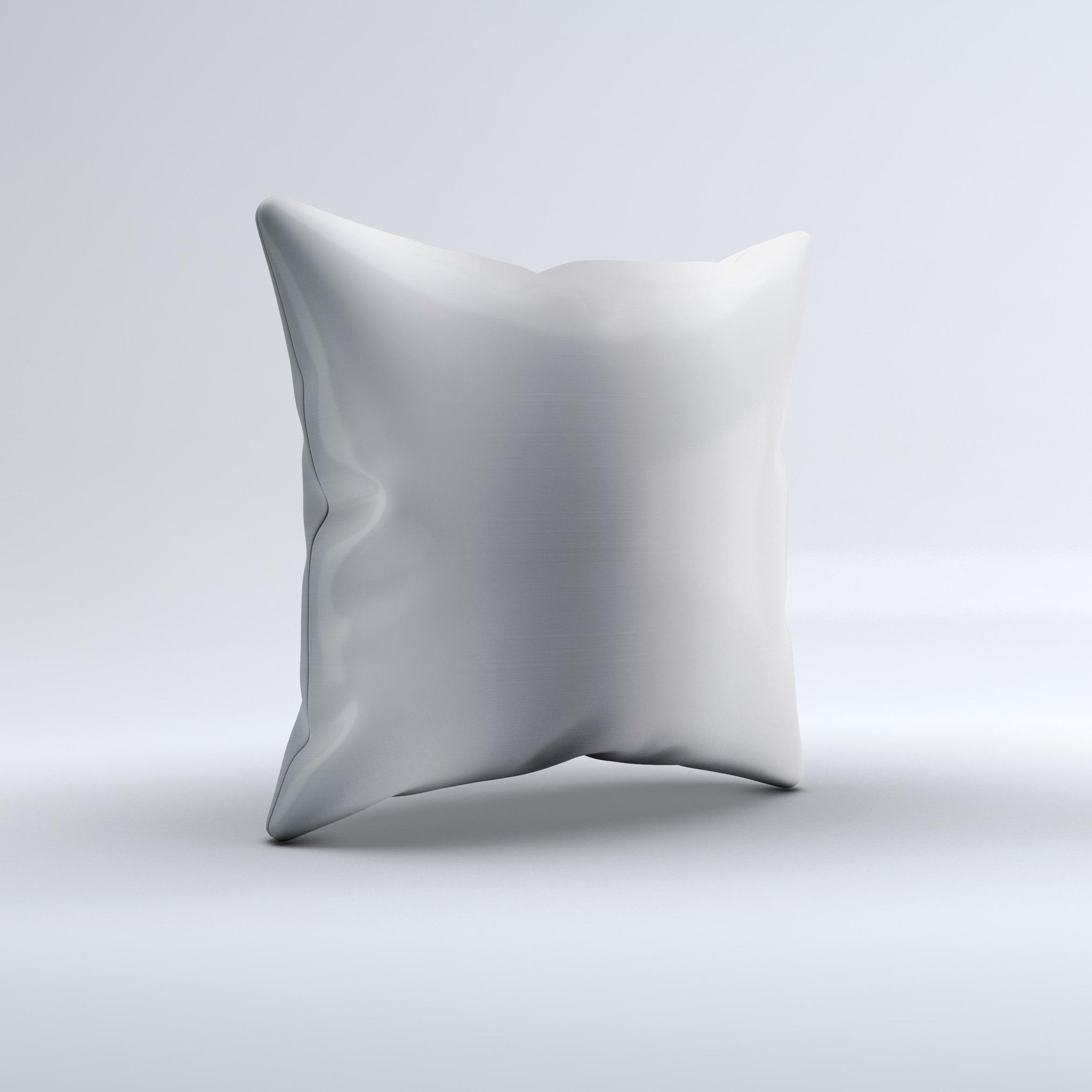 Chrome Reflective Ink-Fuzed Decorative Throw Pillow showcasing unique hand-produced graphic and high-quality fabric.