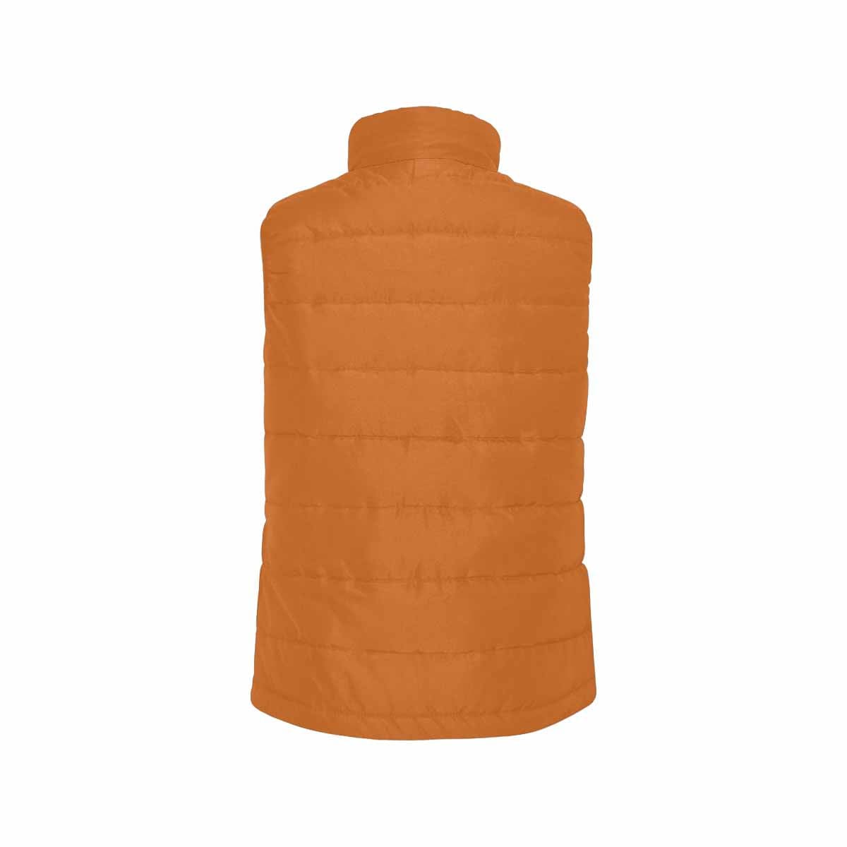 Cinnamon Brown Men's Padded Vest featuring a quilted design and zipper closure, perfect for layering in cool weather.