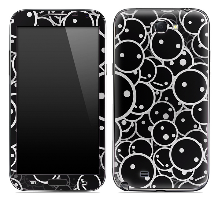 Circle Dudes Skin for Samsung Galaxy Note 1 or 2, showcasing vibrant design and premium vinyl material.