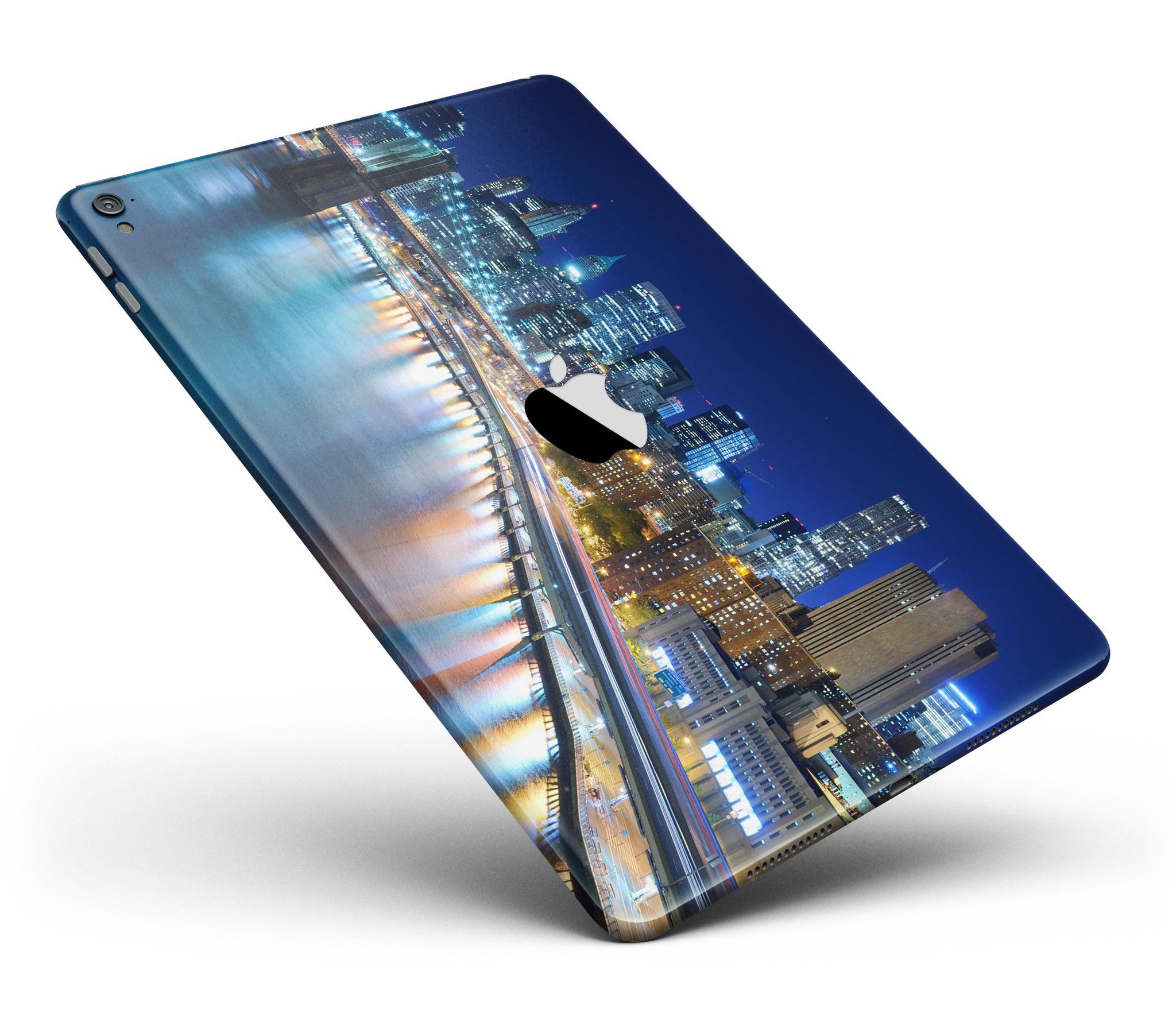 CityLife Blur Full Body Skin for iPad Pro, showcasing vibrant design and premium vinyl material.