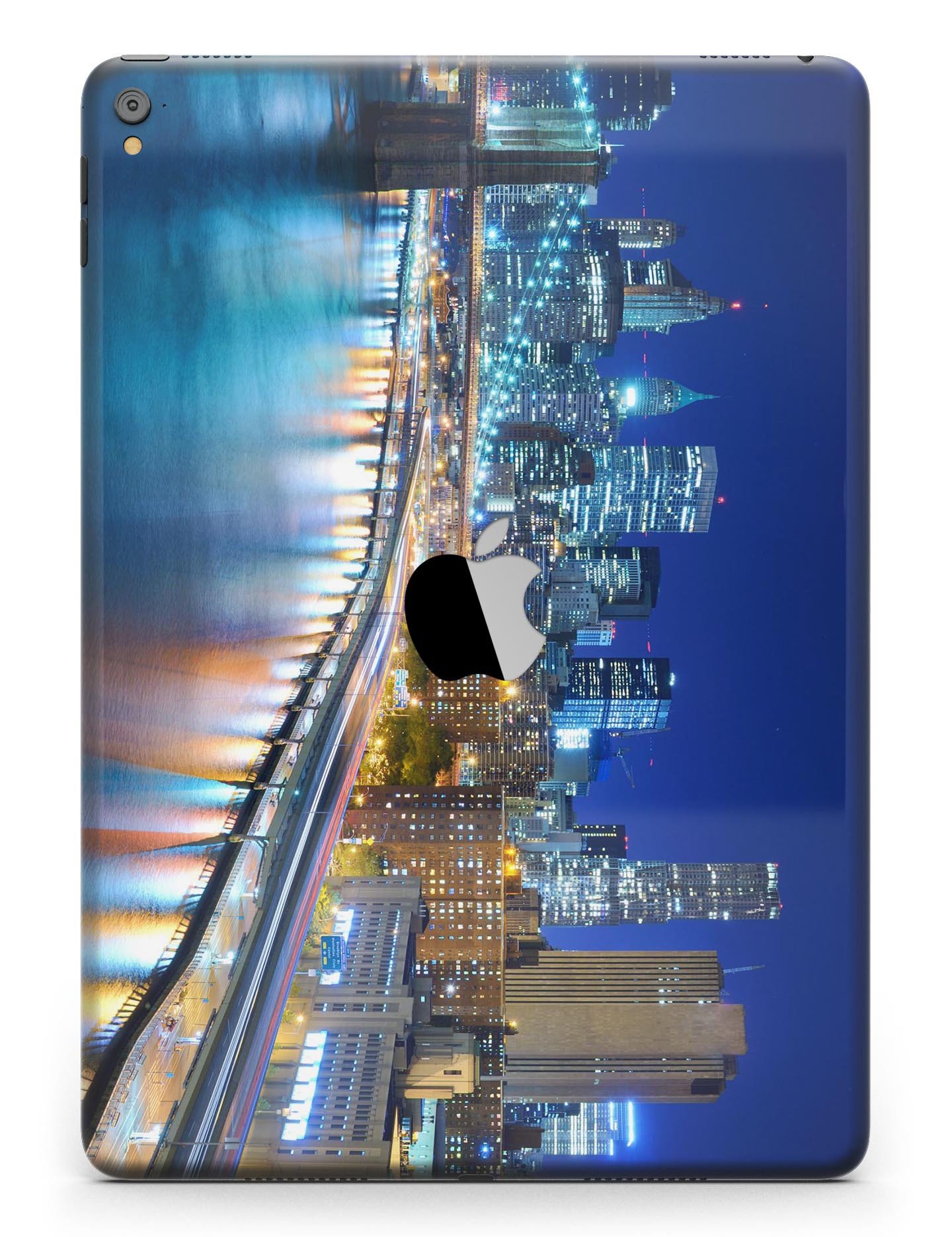 CityLife Blur Full Body Skin for iPad Pro, showcasing vibrant design and premium vinyl material.