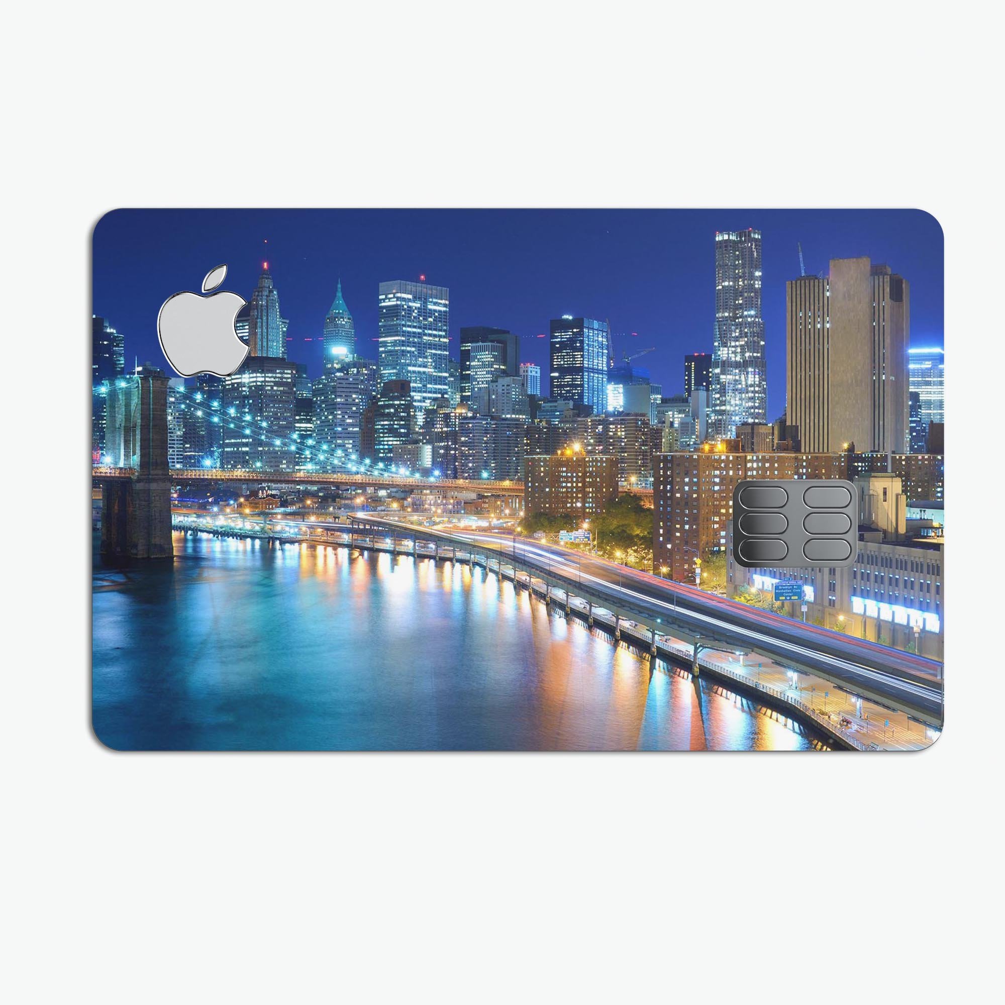 CityLife Blur Premium Protective Decal Skin-Kit for Apple Card, showcasing its sleek design and protective features.