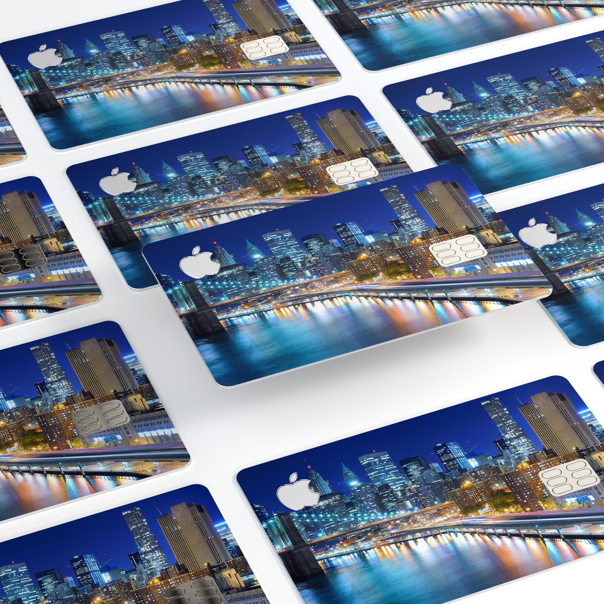 CityLife Blur Premium Protective Decal Skin-Kit for Apple Card, showcasing its sleek design and protective features.