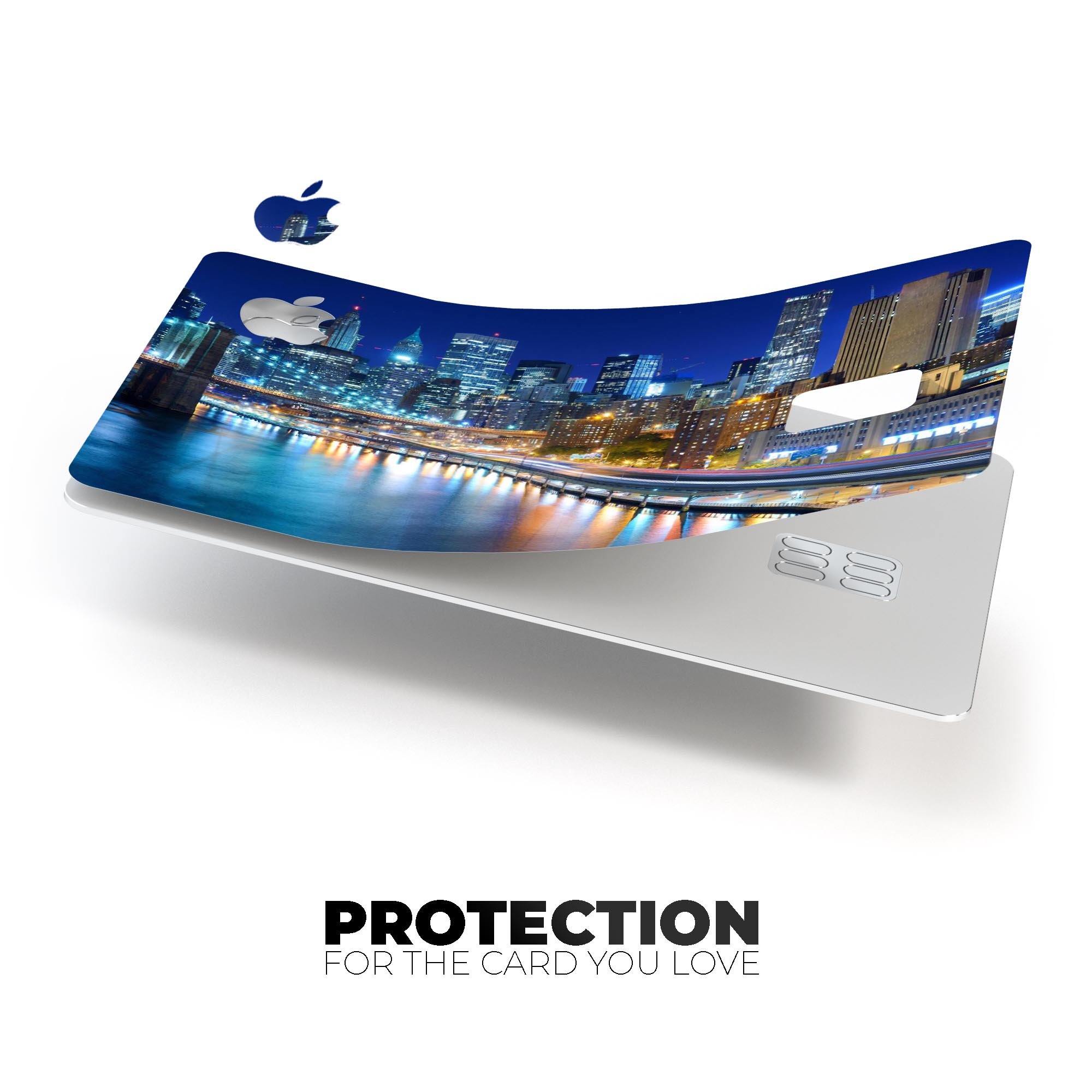 CityLife Blur Premium Protective Decal Skin-Kit for Apple Card, showcasing its sleek design and protective features.