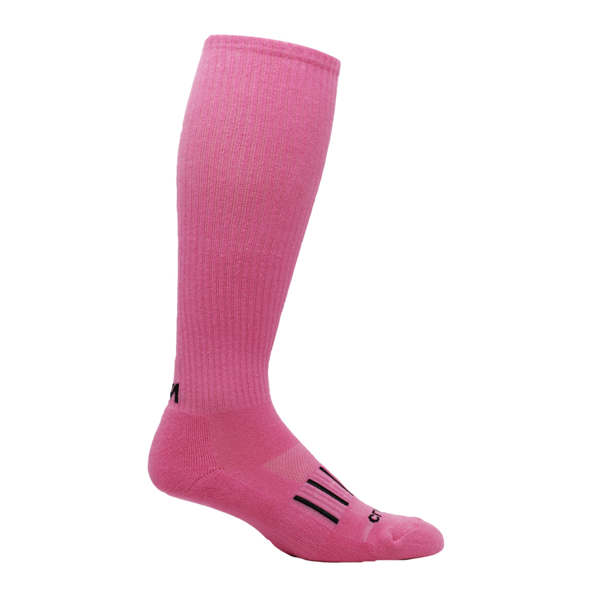 A pair of Classic Knee-High Kids Socks featuring a simple design with a ventilator mesh top and performance foot for comfort.