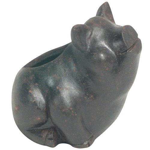 Handmade Clay Pig Planter from El Salvador, featuring unique design and sturdy construction, perfect for home or garden decoration.