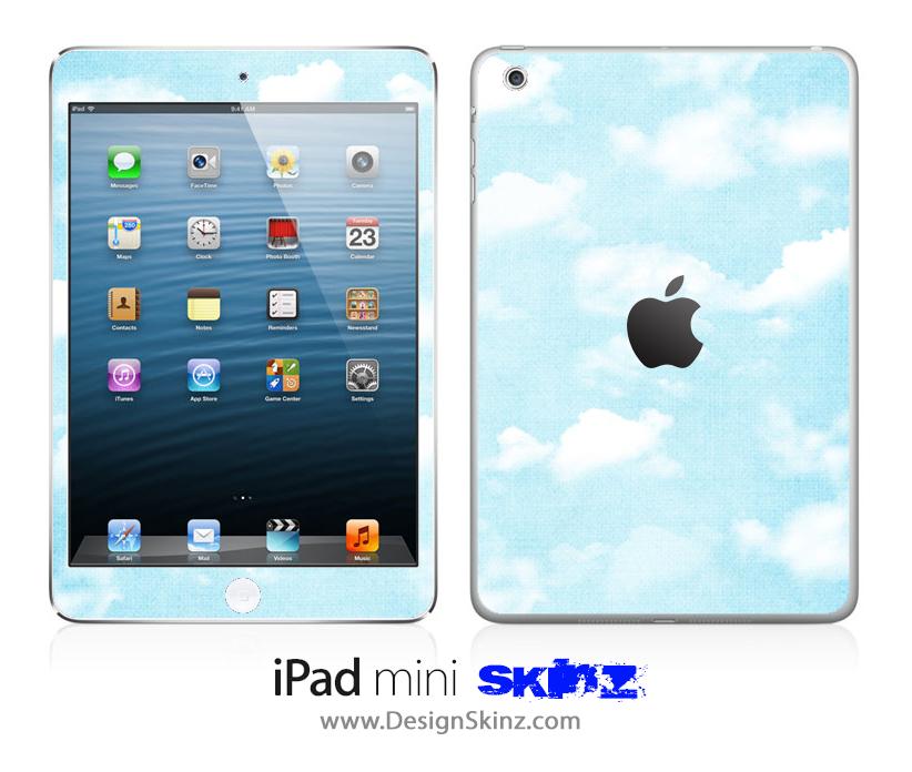 Cloudy iPad Skin featuring a sleek design, showcasing vibrant colors and a smooth finish, perfectly fitted for an iPad.