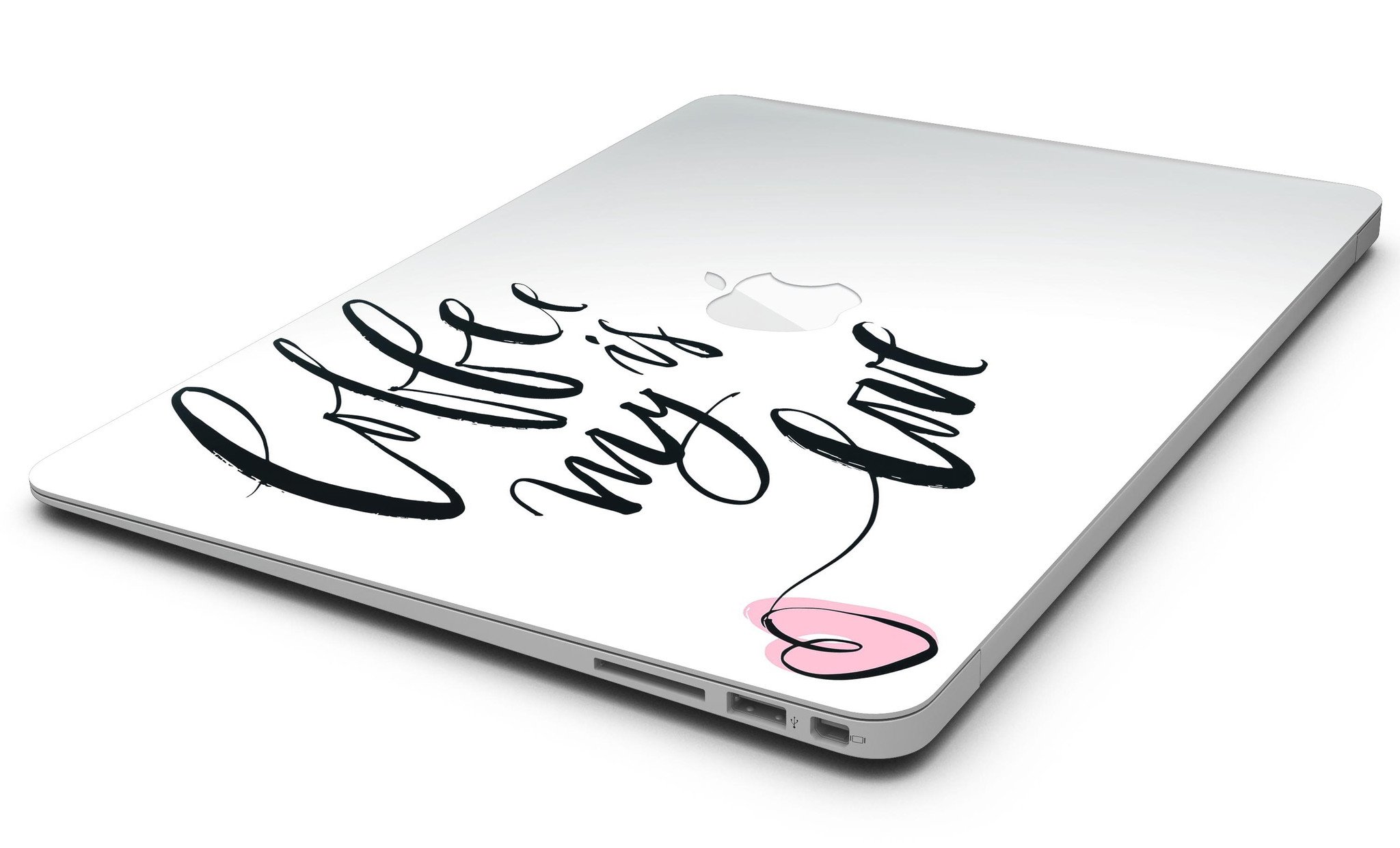 Coffee is My Love MacBook Air Skin Kit featuring a stylish coffee-themed design on a sleek MacBook Air.