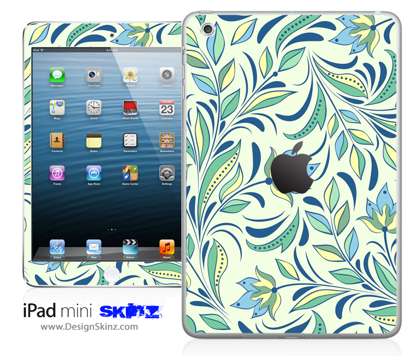 Color Floral iPad Skin featuring vibrant floral patterns, designed for protection and personalization of your iPad.