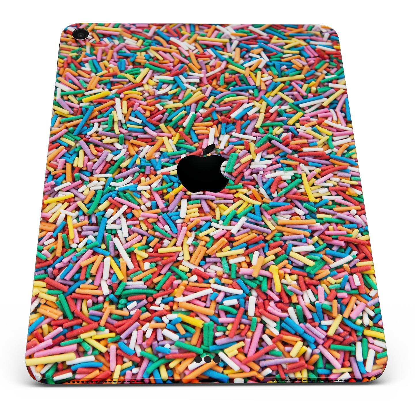 Colorful Candy Sprinkles Full Body Skin Decal for Apple iPad Pro, showcasing vibrant colors and a sleek design.