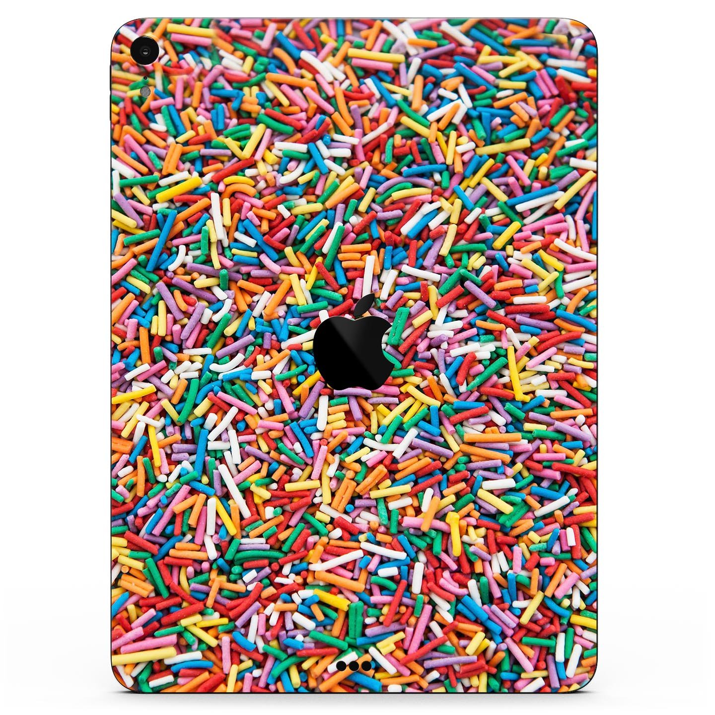 Colorful Candy Sprinkles Full Body Skin Decal for Apple iPad Pro, showcasing vibrant colors and a sleek design.