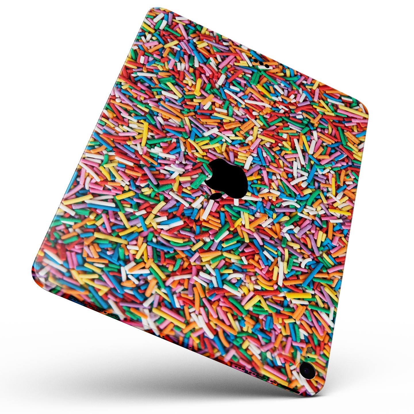 Colorful Candy Sprinkles Full Body Skin Decal for Apple iPad Pro, showcasing vibrant colors and a sleek design.