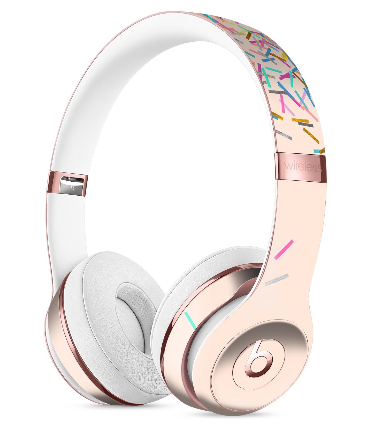 Colorful Candy Sticks Skin Kit for Beats by Dre Solo 3 Wireless Headphones, showcasing vibrant designs and premium vinyl material.