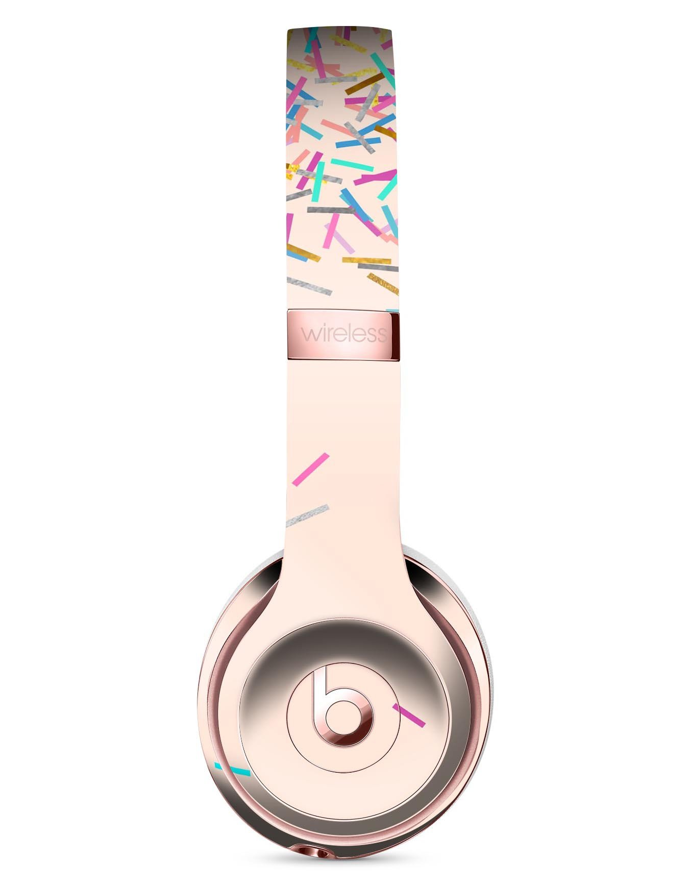 Colorful Candy Sticks Skin Kit for Beats by Dre Solo 3 Wireless Headphones, showcasing vibrant designs and premium vinyl material.