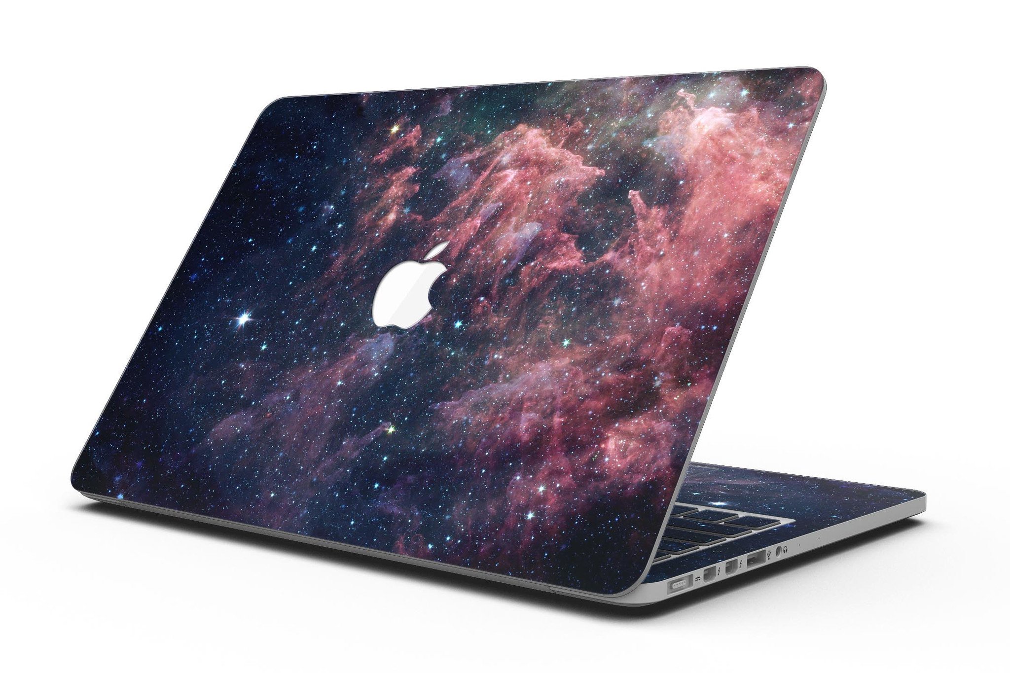 Colorful deep space nebula skin for MacBook Pro with Retina Display, showcasing vibrant colors and intricate cosmic patterns.