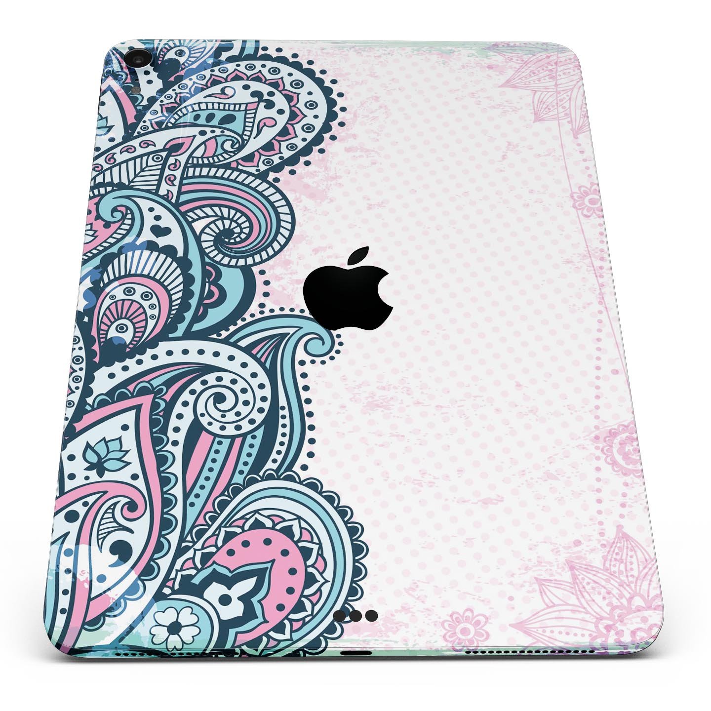 Colorful Ethnic Sprouts skin decal for Apple iPad Pro, showcasing vibrant ethnic patterns and premium 3M material.