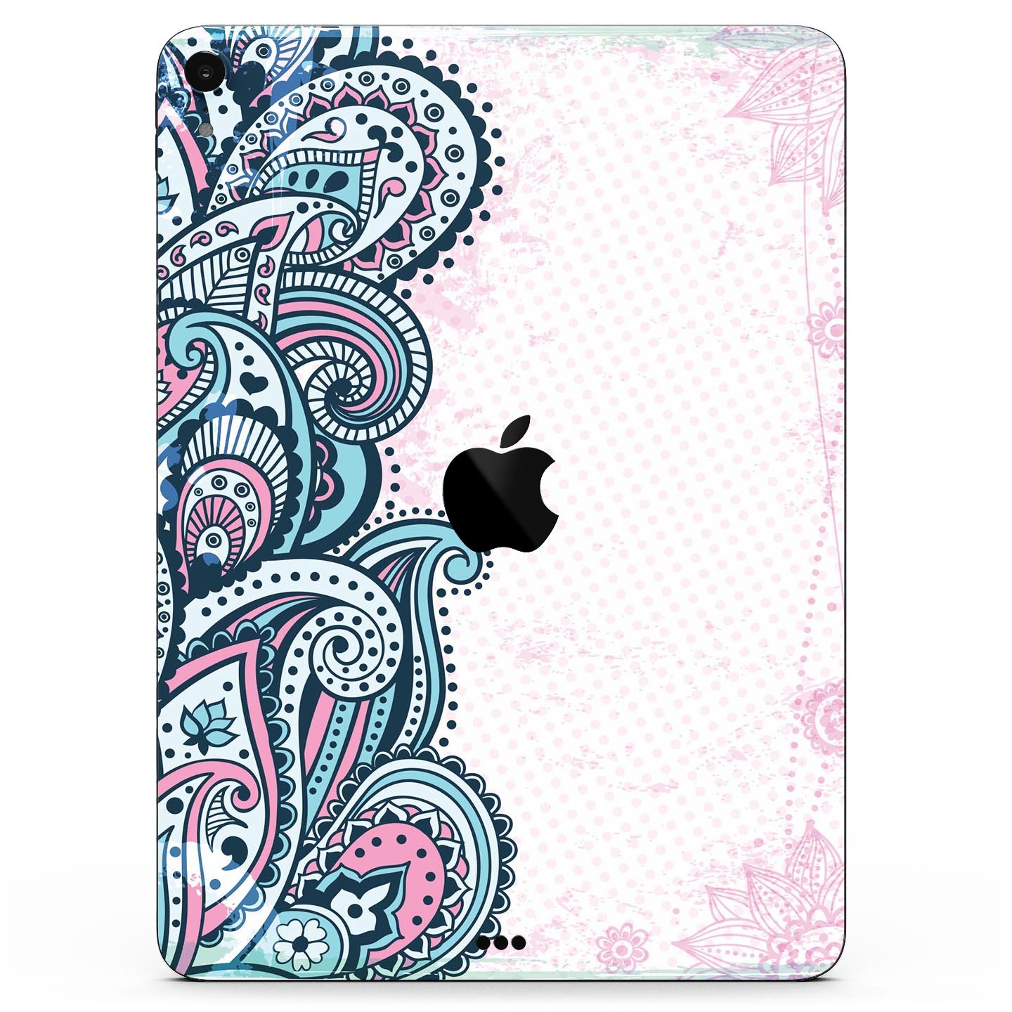 Colorful Ethnic Sprouts skin decal for Apple iPad Pro, showcasing vibrant ethnic patterns and premium 3M material.