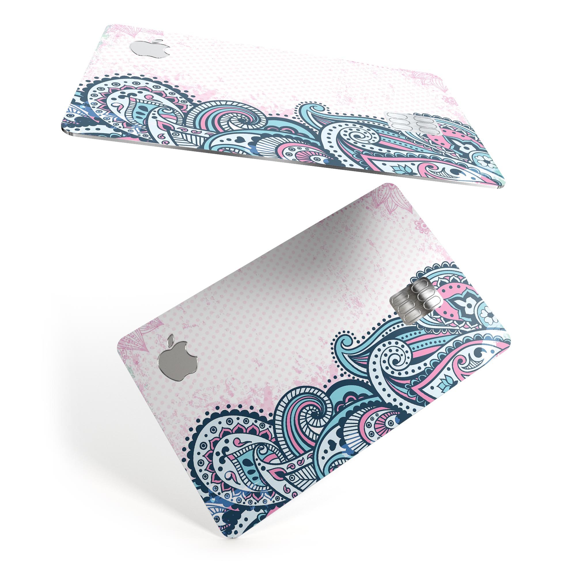 Colorful Ethnic Sprouts decal skin for Apple Card, showcasing vibrant design and premium vinyl material.