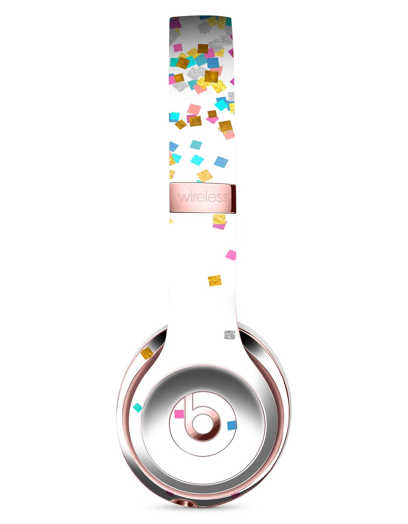 Colorful Falling Blocks Skin Kit for Beats by Dre Solo 3 Wireless Headphones, showcasing vibrant colors and a sleek design.