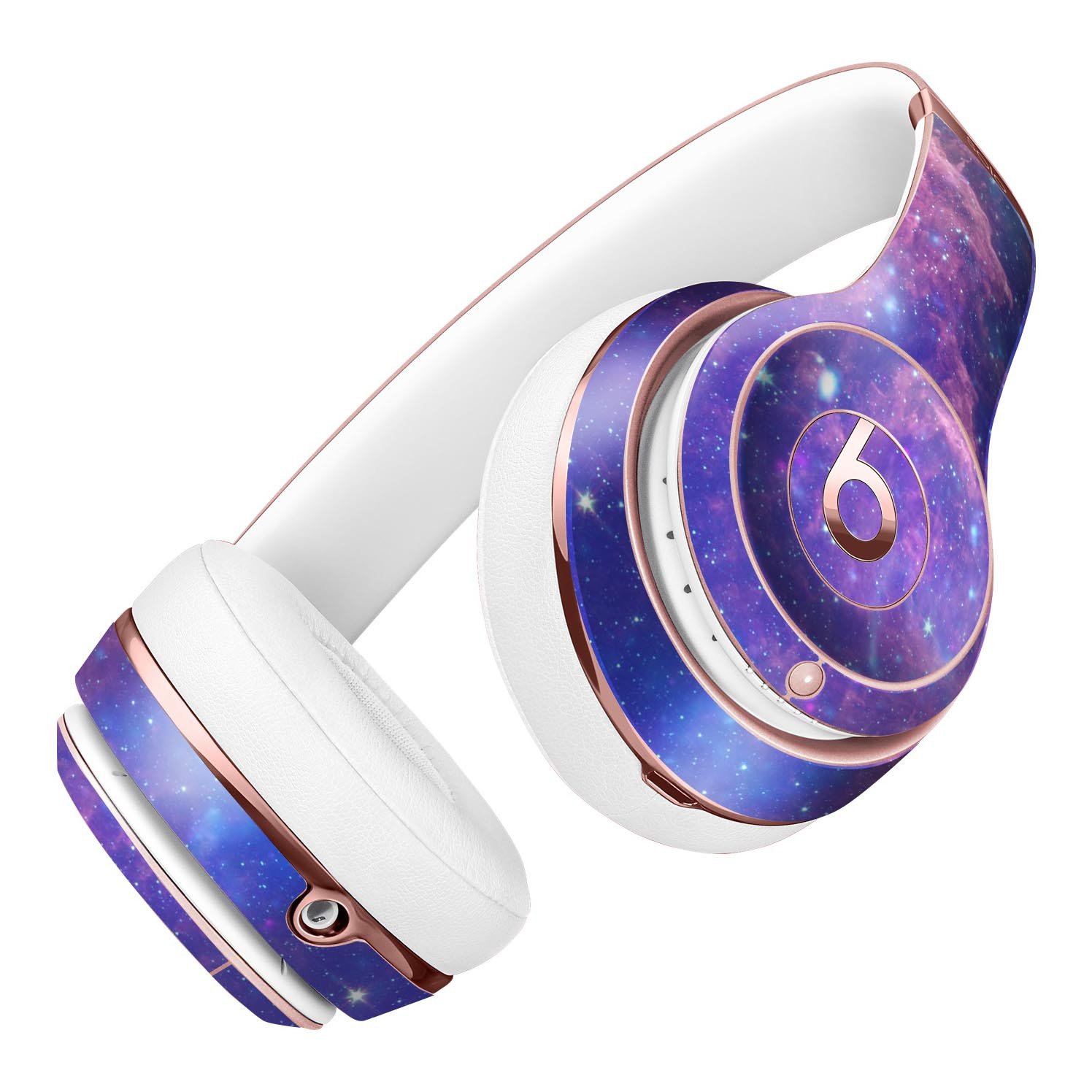 Colorful Nebula Full-Body Skin Kit designed for Beats by Dre Solo 3 Wireless Headphones, showcasing vibrant colors and a sleek design.