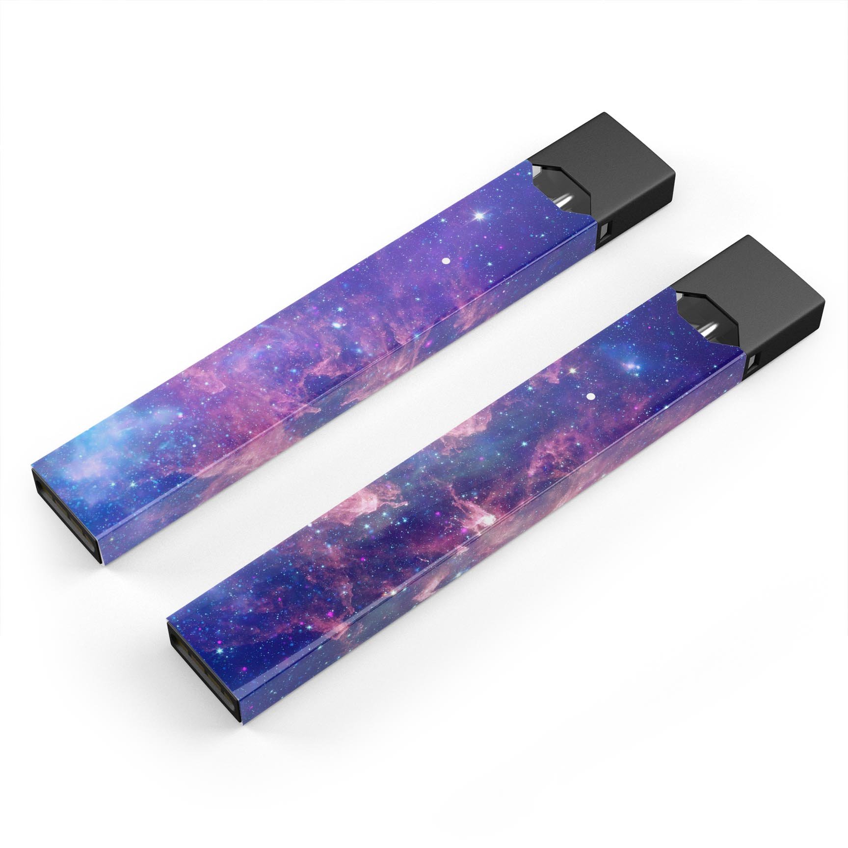 Colorful Nebula premium decal skin-wrap sticker designed for JUUL vaping device, showcasing vibrant colors and precise cut.