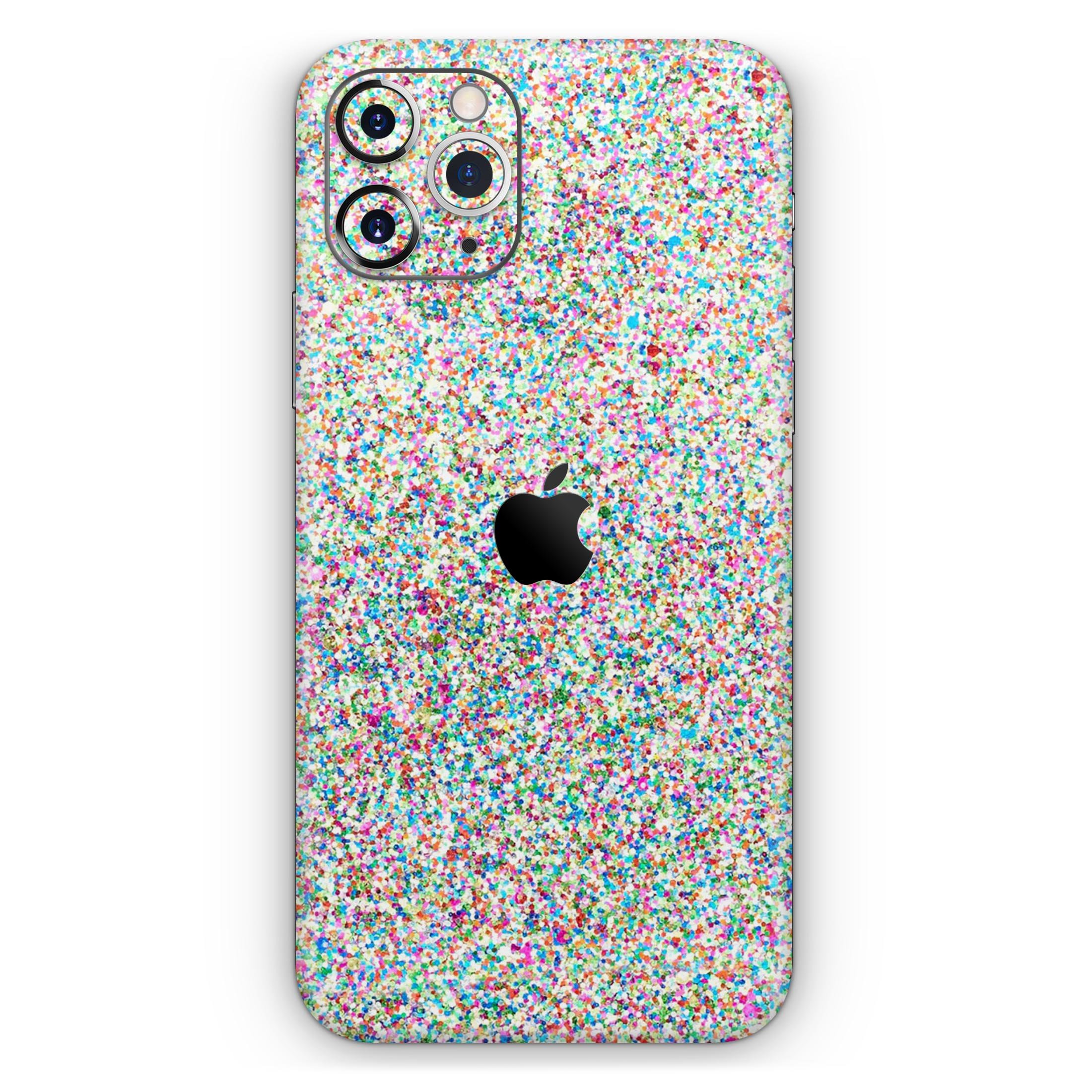 Colorful Small Sprinkles skin for Apple iPhone, showcasing vibrant colors and a sleek design.