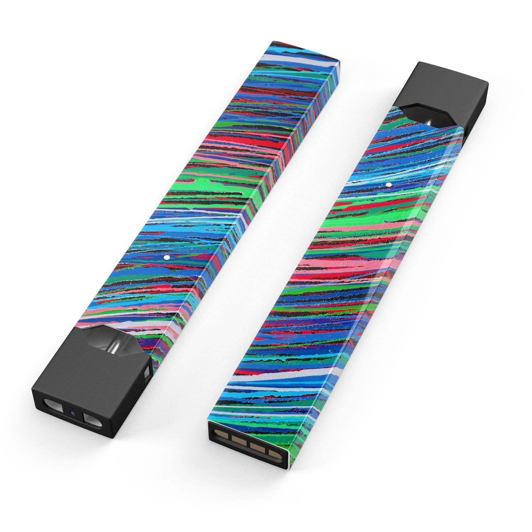 Colorful Strokes premium decal skin-wrap sticker for JUUL device, showcasing vibrant designs and protective features.